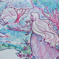 The Last Unicorn 8x10 Sketch Art Print
