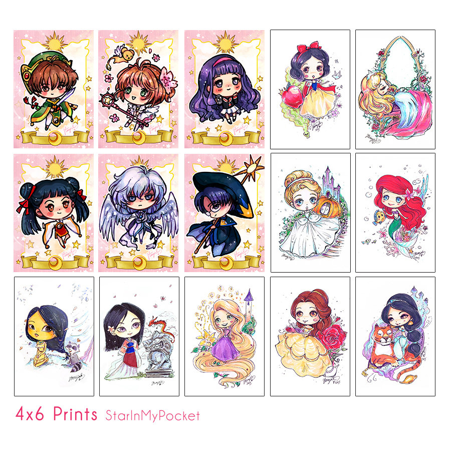 Anime Chibi Art 4x6 Prints