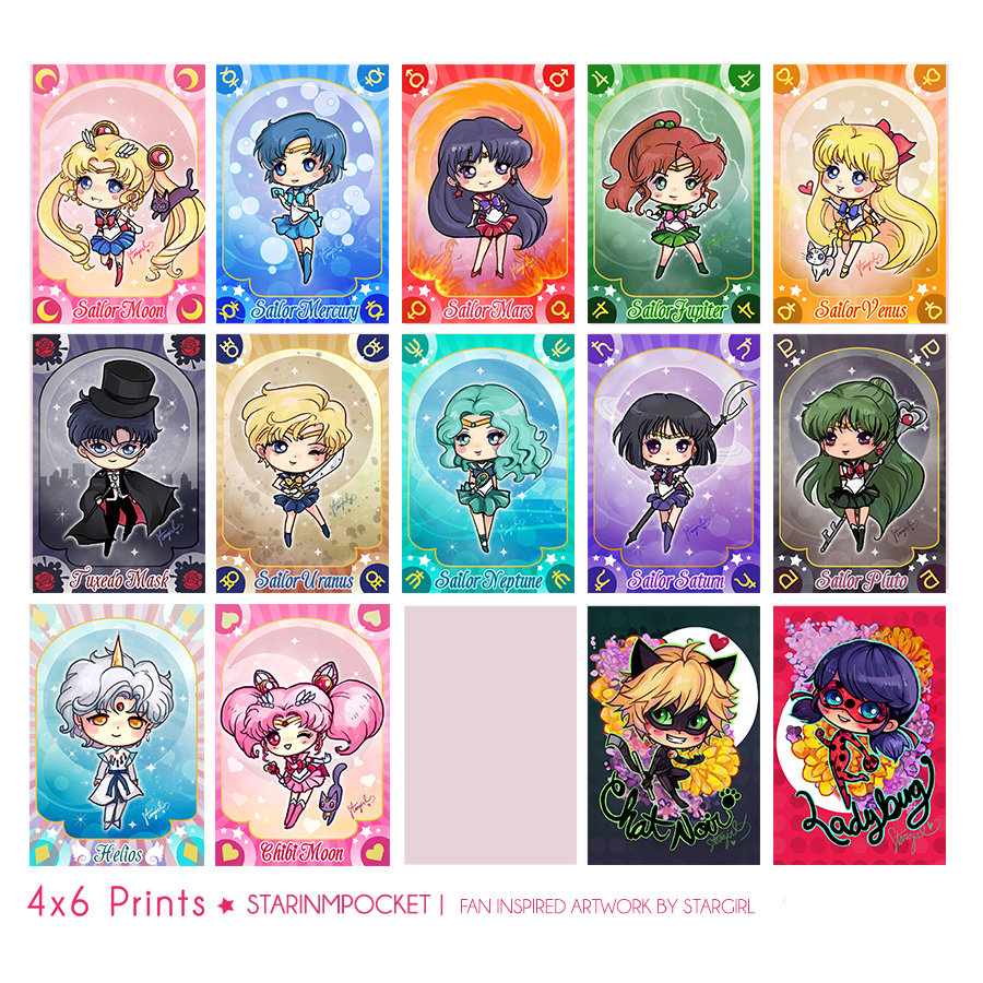 Anime Chibi Art 4x6 Prints