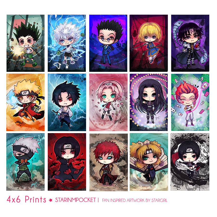 Anime Chibi Art 4x6 Prints
