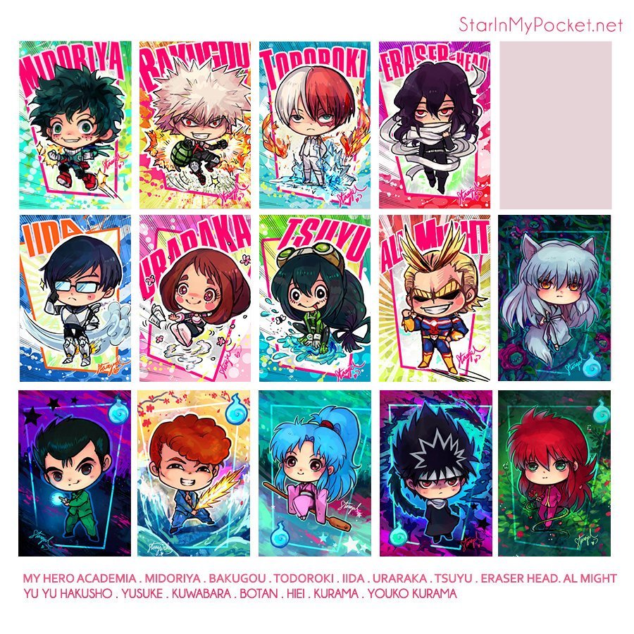 Anime Acrylic Keychain  Double Sided Chibi Art