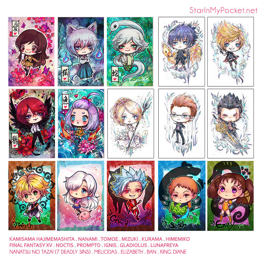 Anime Acrylic Keychain  Double Sided Chibi Art