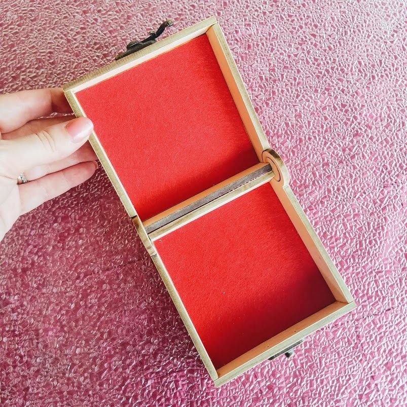 Alice #1 Birch Engraved Box