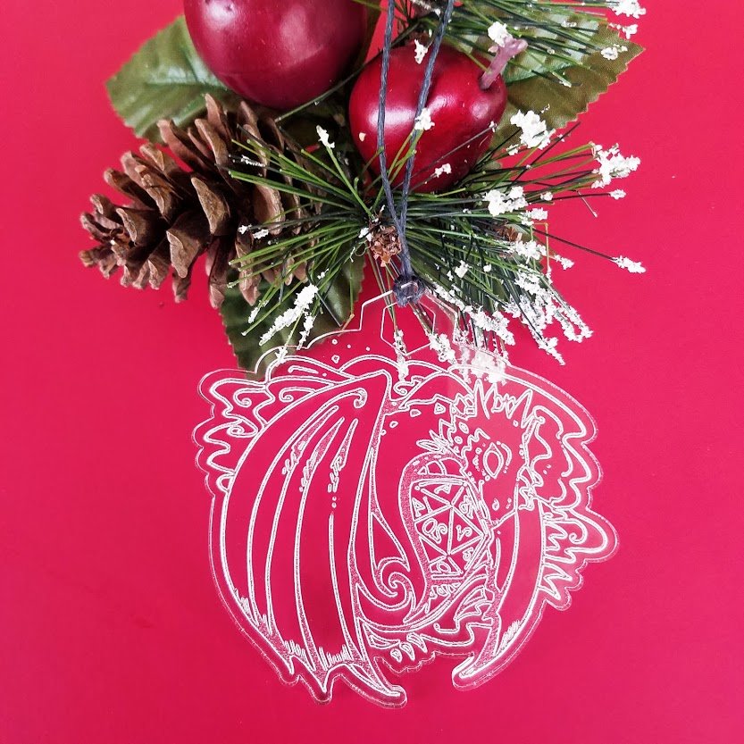 D&D Dragon Christmas Ornament