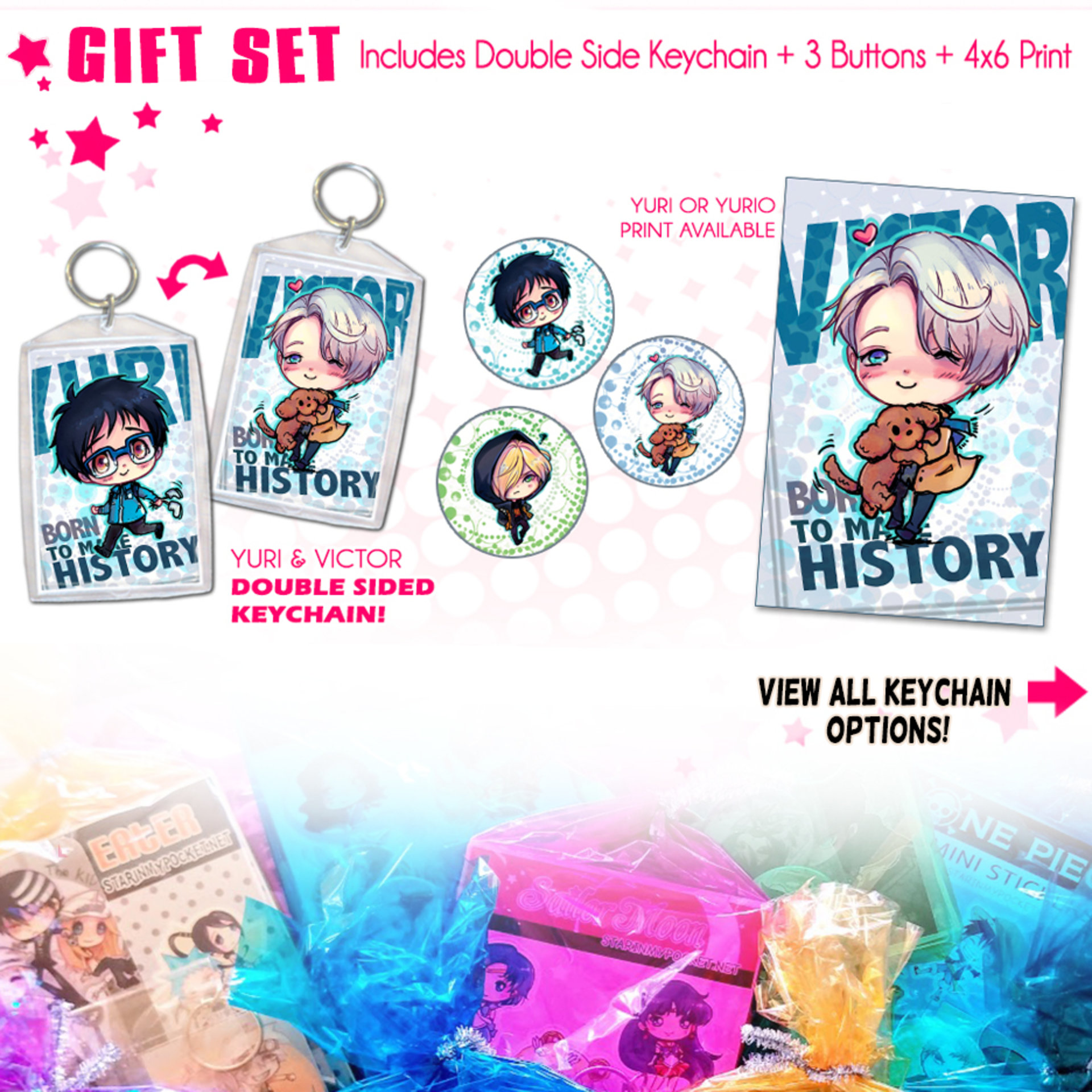 Kawaii on Ice Anime Gift Set
