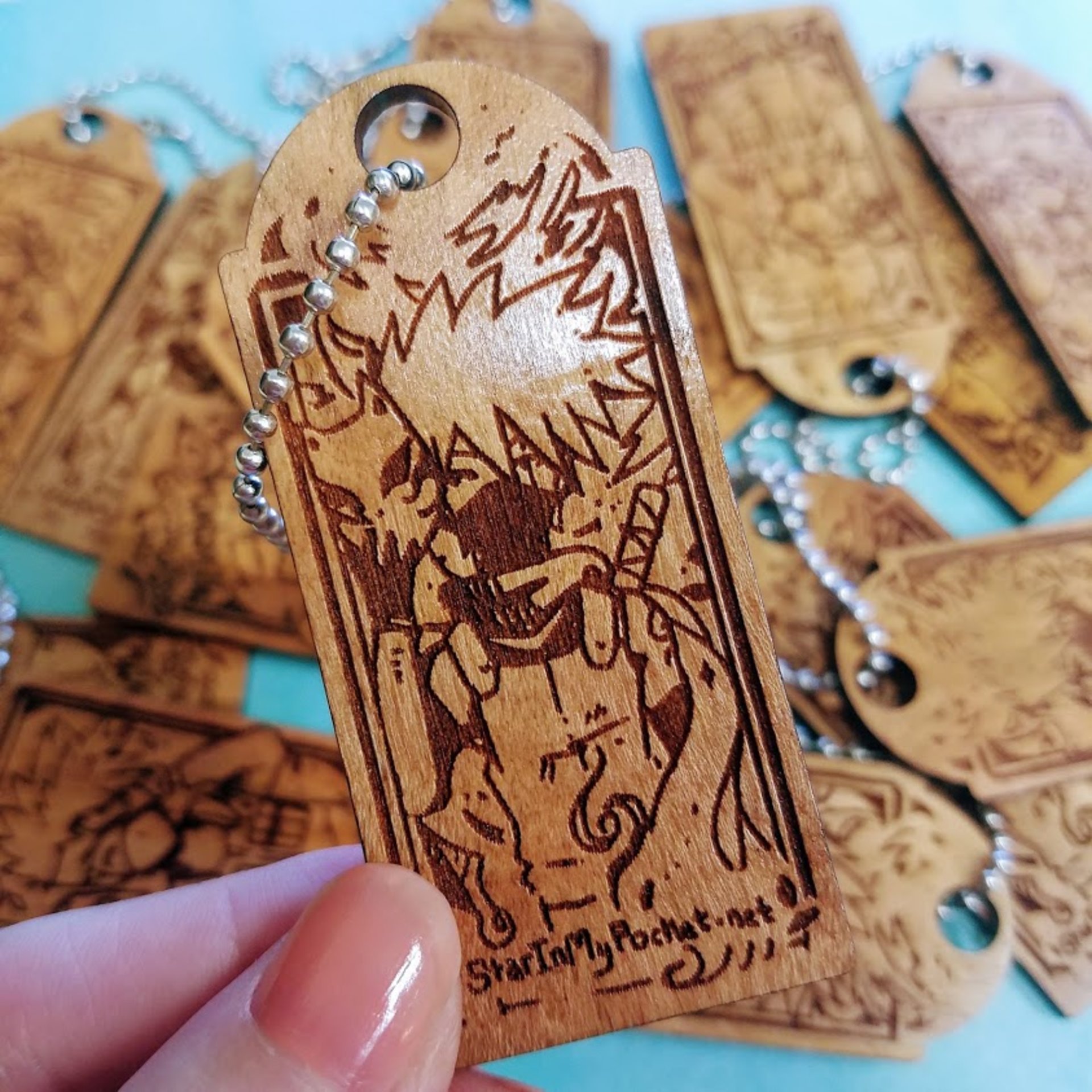 Ninja Transformation Engraved Keychain