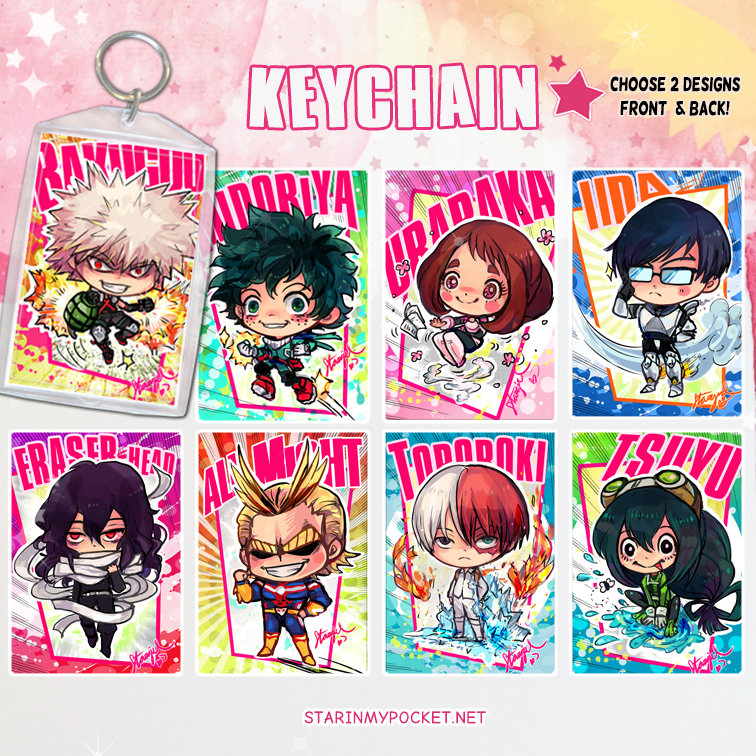 BNHA Anime Keychain Double-Sided