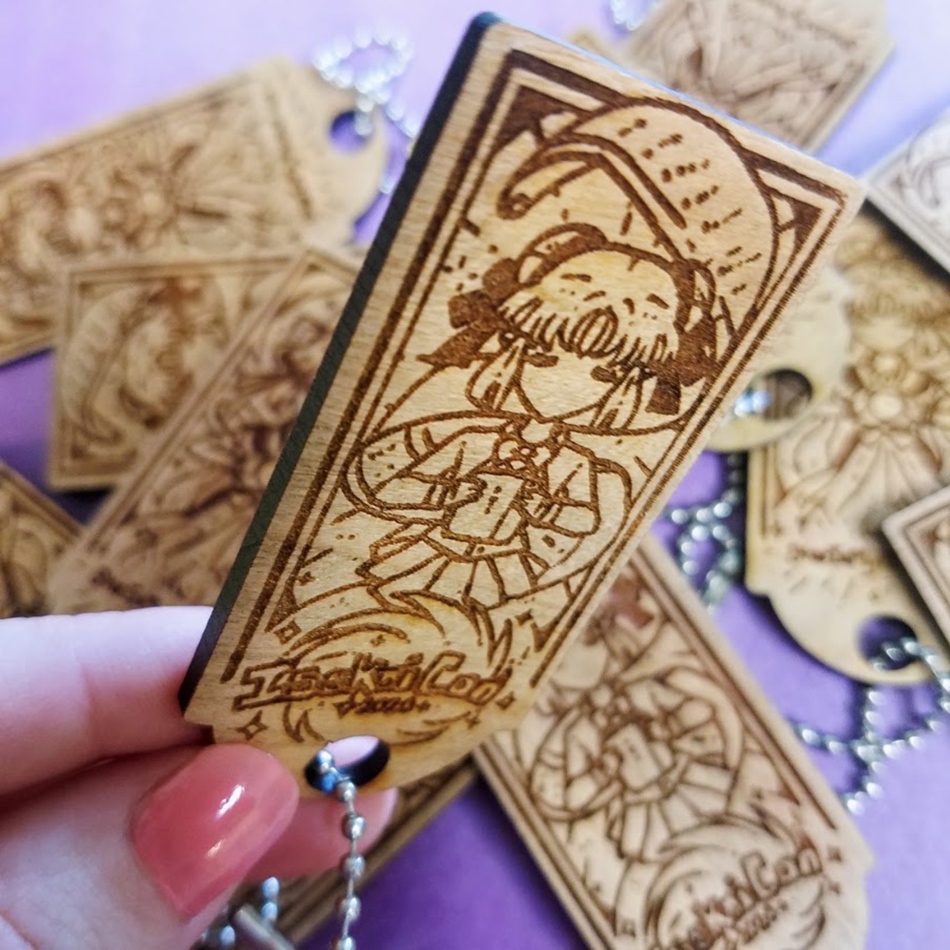 Isekai Engraved Anime Keychain
