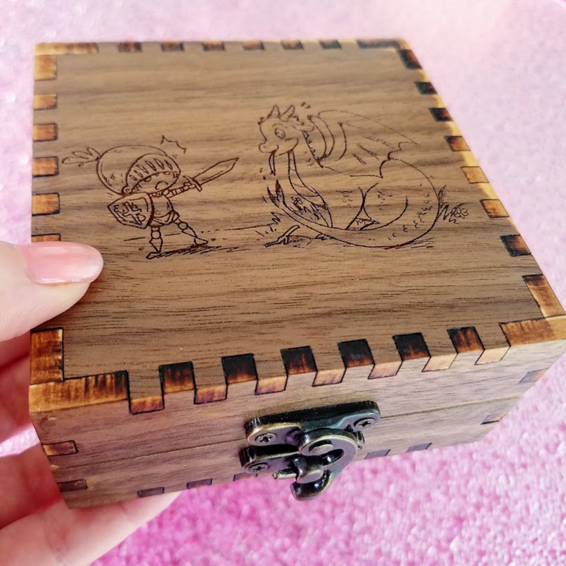 Dragon Knight #1 Walnut Engraved Box