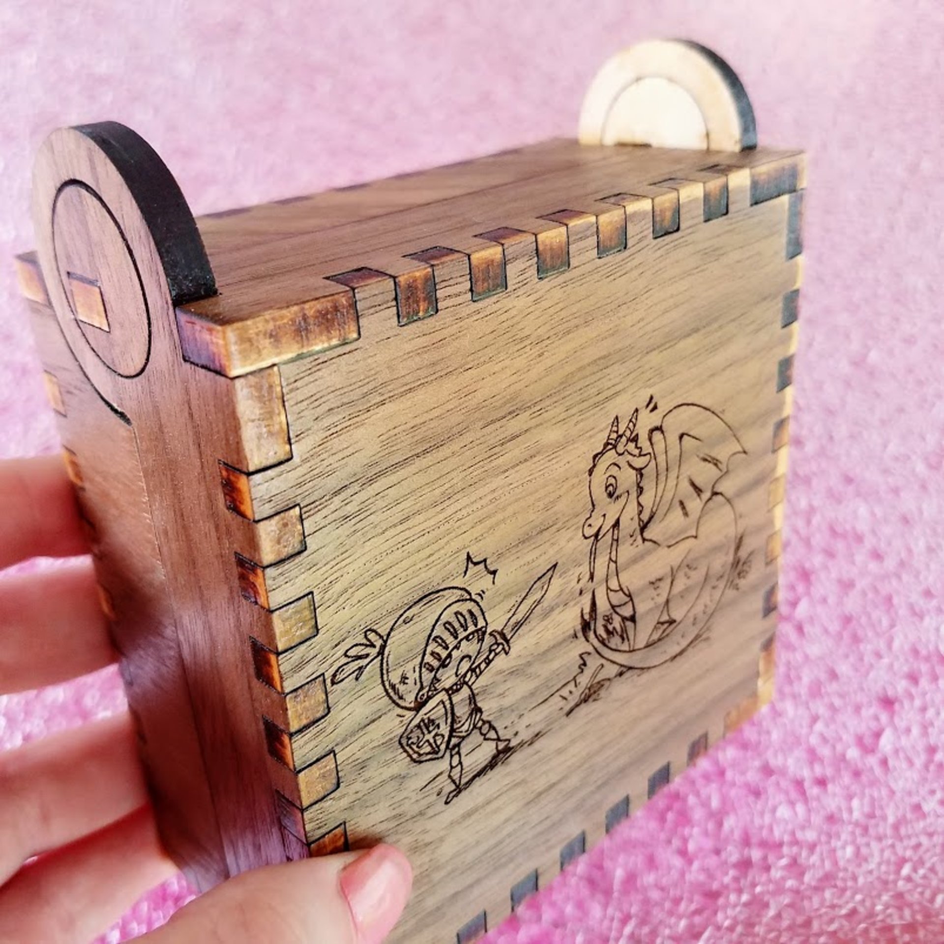Dragon Knight #1 Walnut Engraved Box
