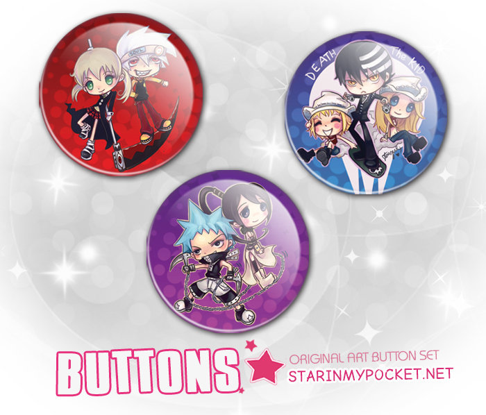 Anime Buttons Pins