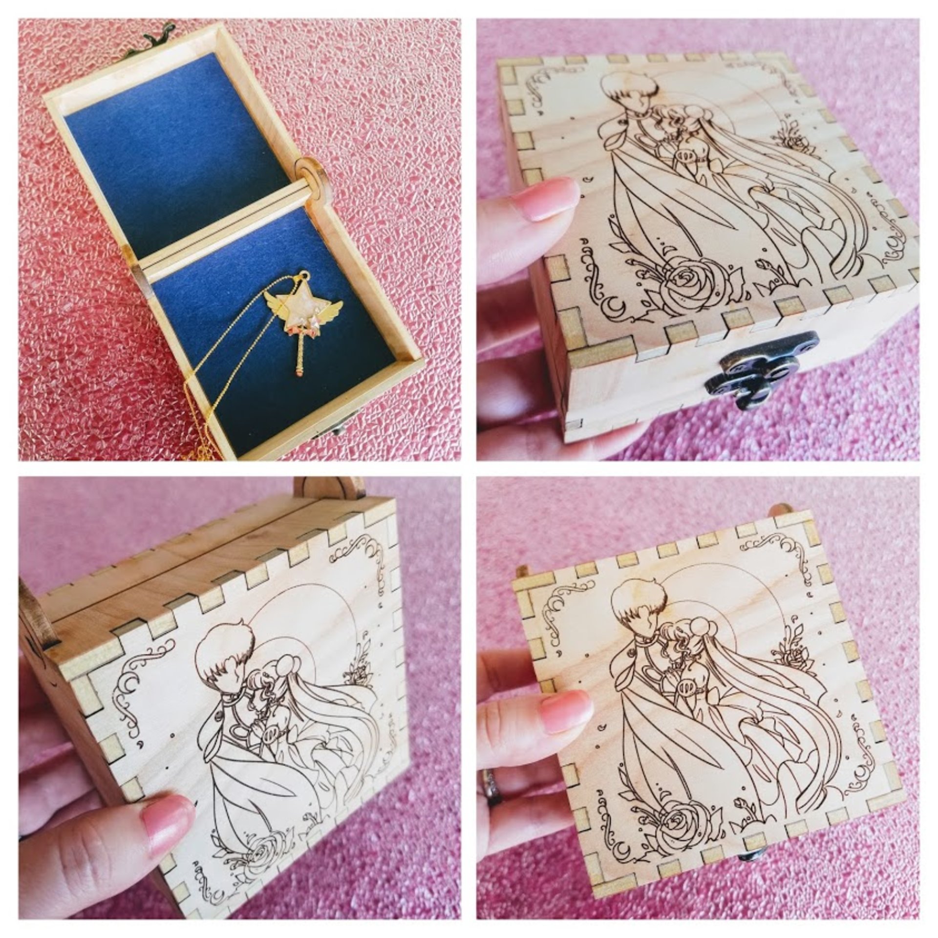 Moon Love Birch Engraved Box *Sold
