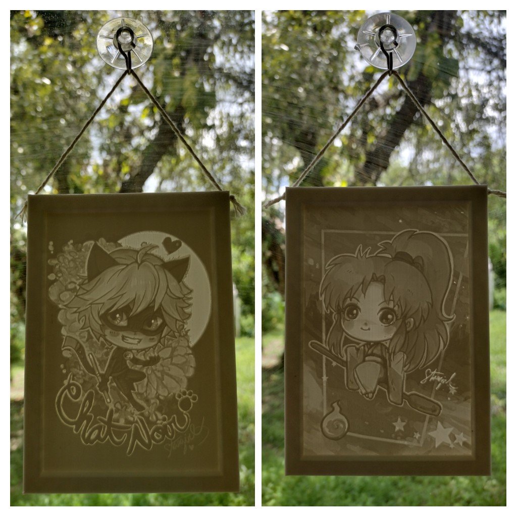 Custom Chibi Lithophane with LED Box