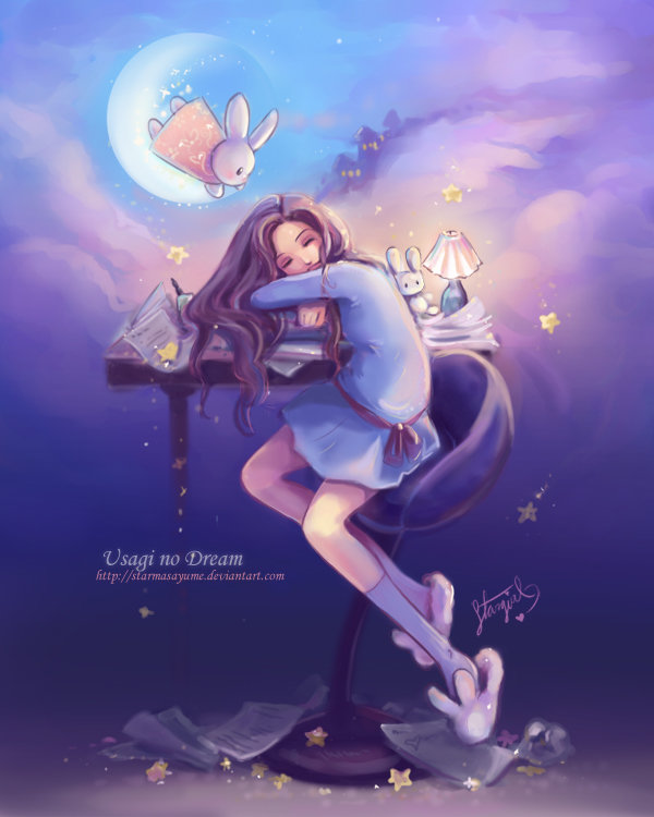 'Usagi no Dream' Original Art Print