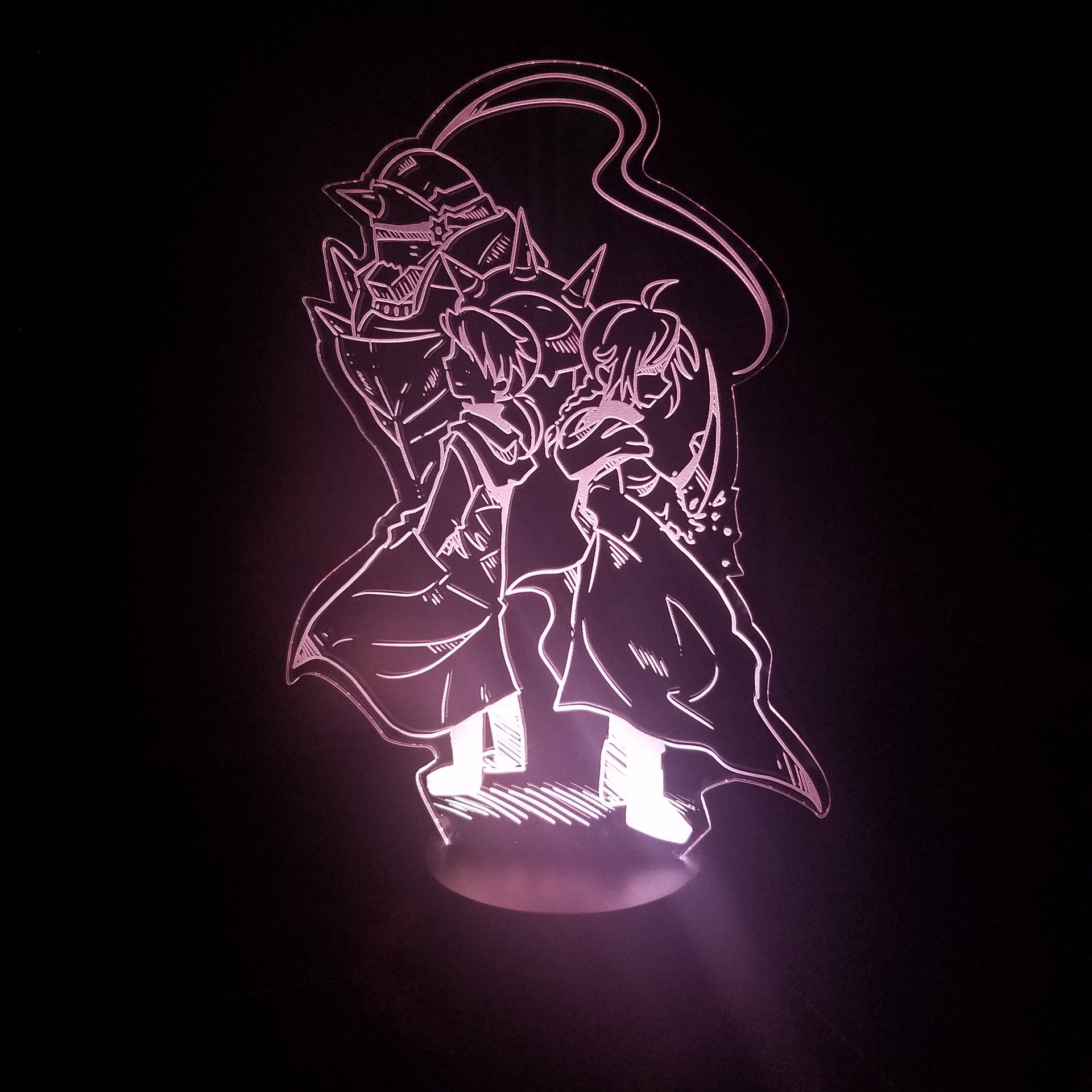 Anime Art Acrylic LED Lamp