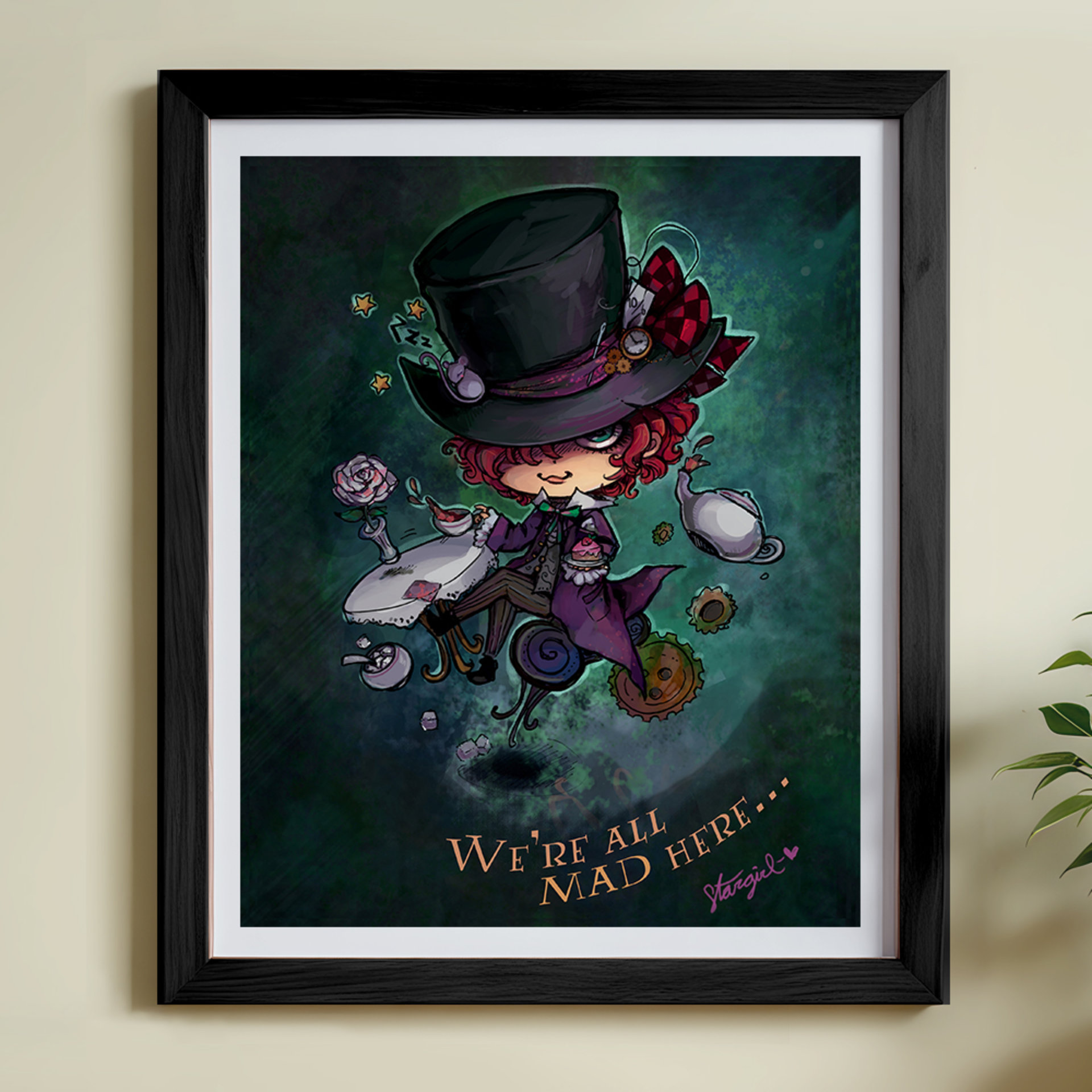 Mad Hatter Chibi Art Print