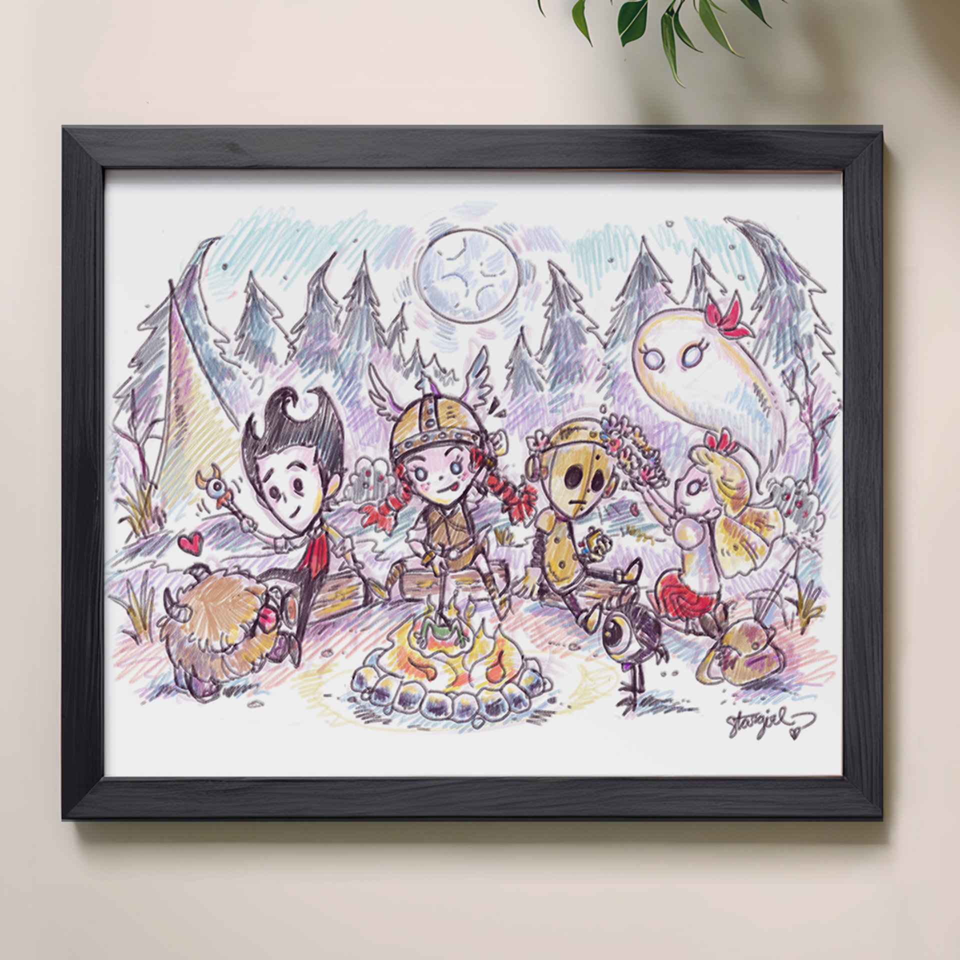 Don't Starve Together 8x10 Sketch Art Print