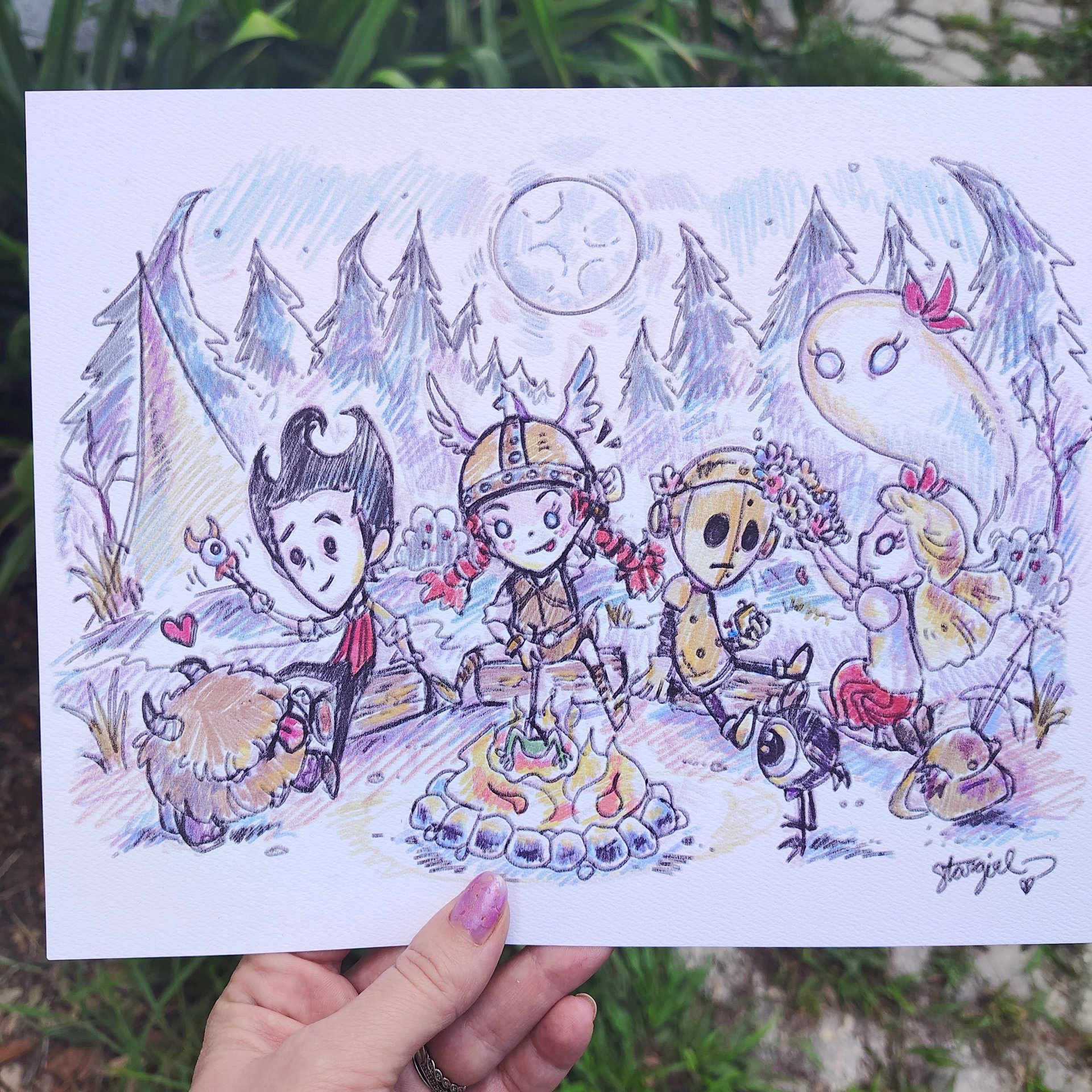 Don't Starve Together 8x10 Sketch Art Print
