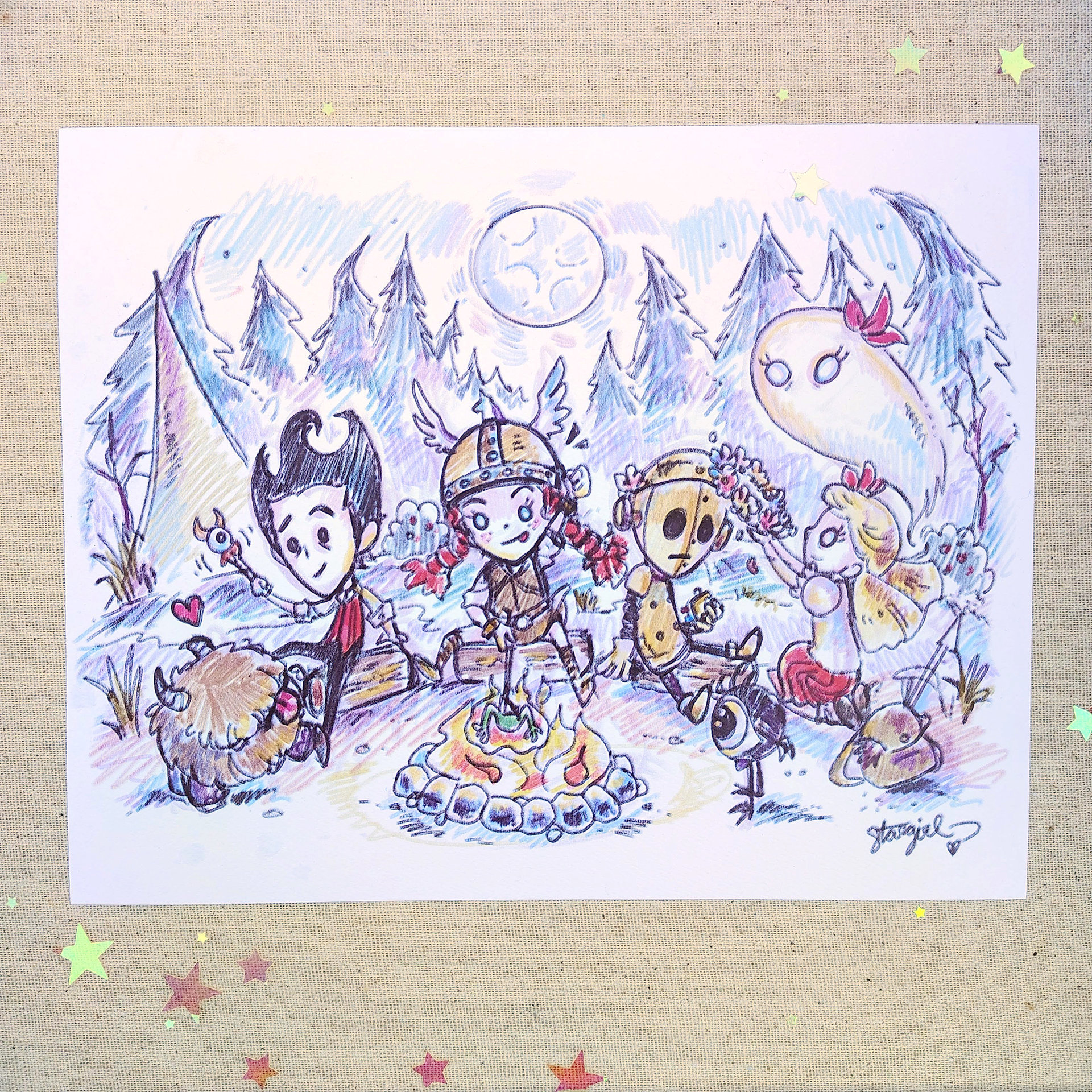 Don't Starve Together 8x10 Sketch Art Print