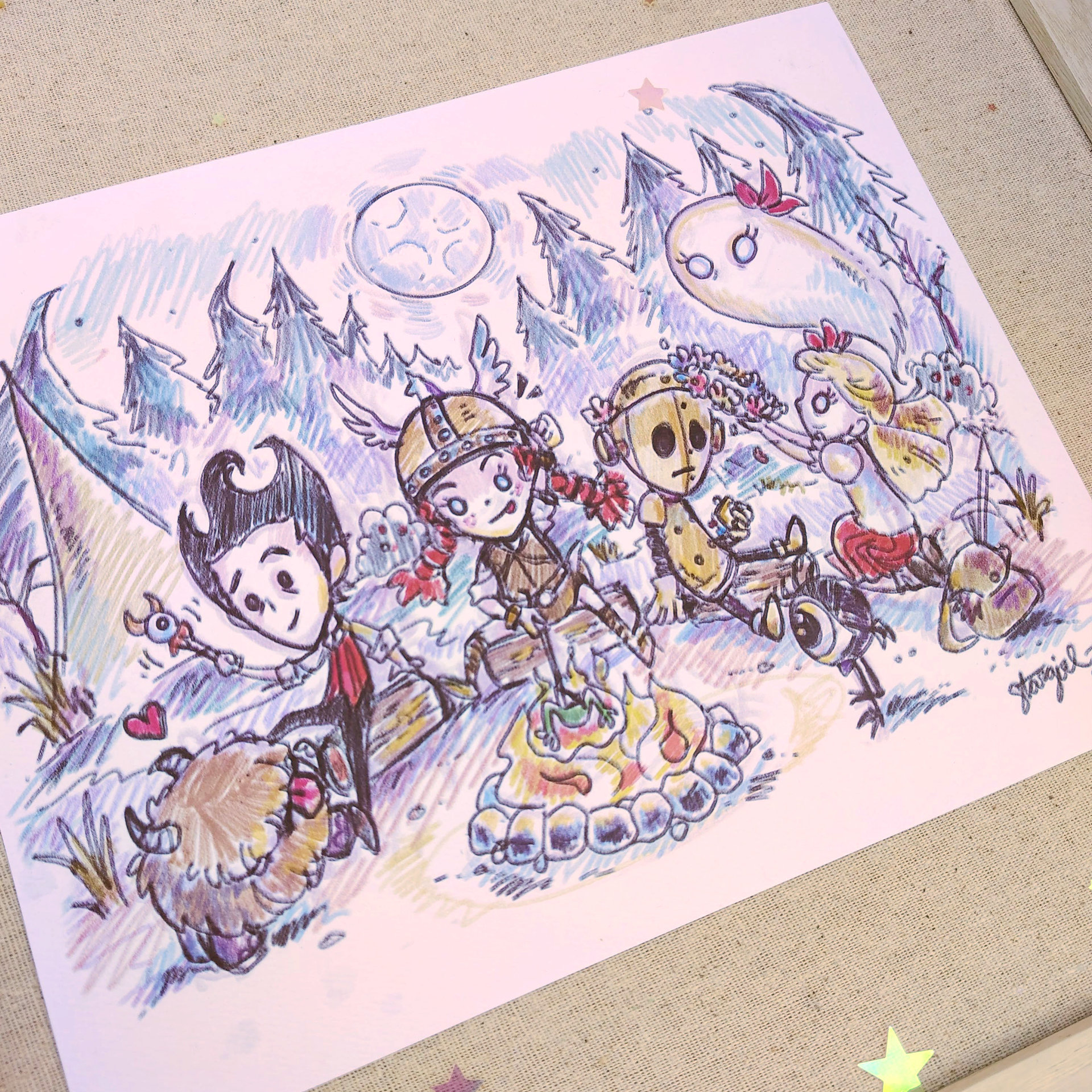 Don't Starve Together 8x10 Sketch Art Print