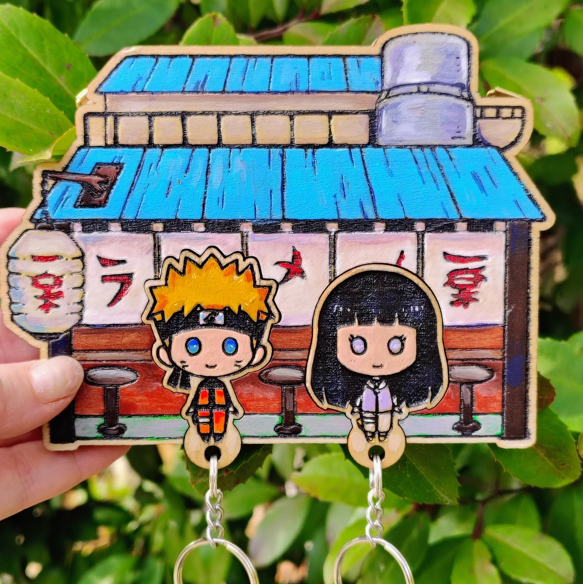 Painted Ramen Bar Keyholder SOLD