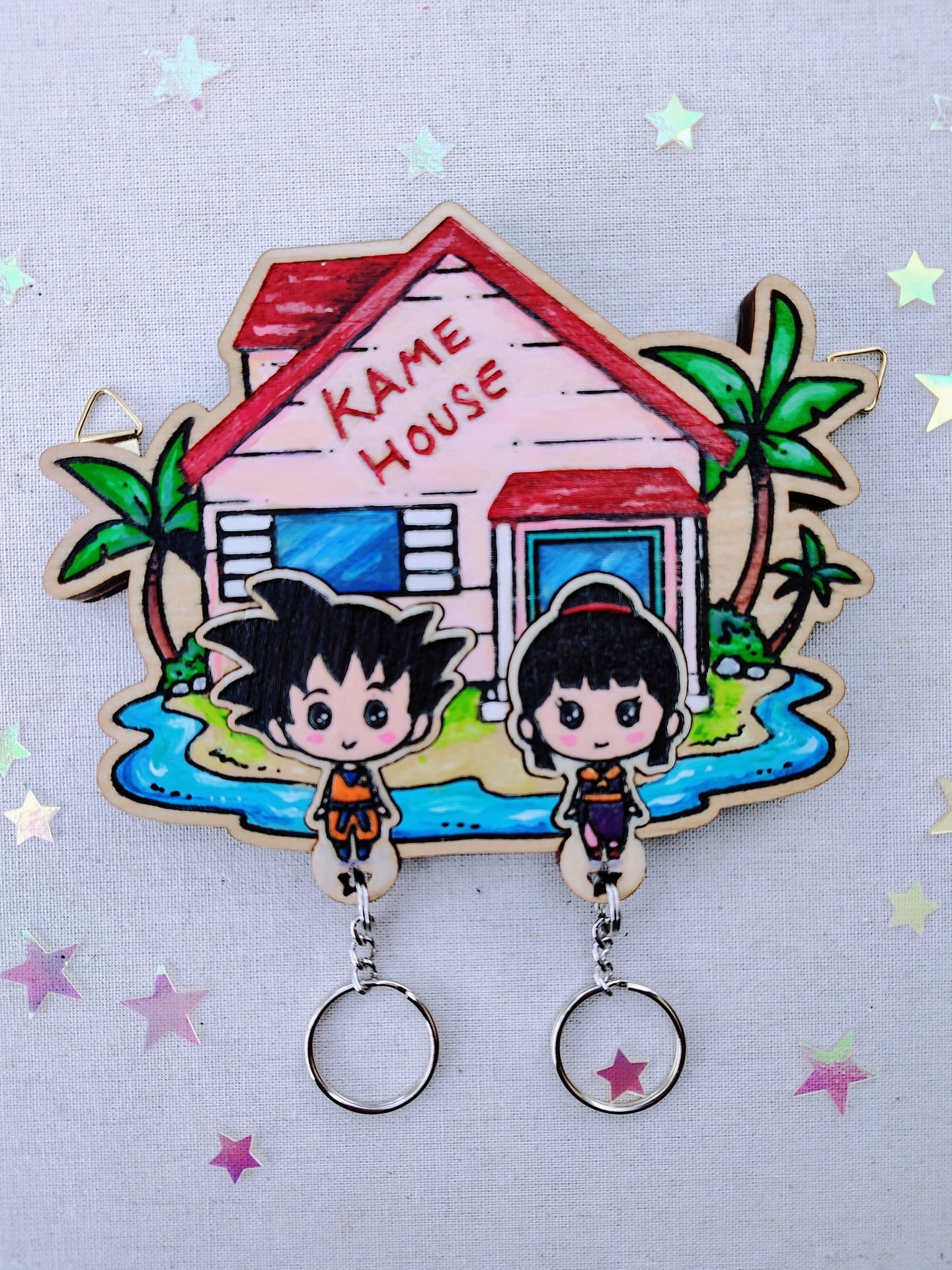 Painted Kame House Keyholder