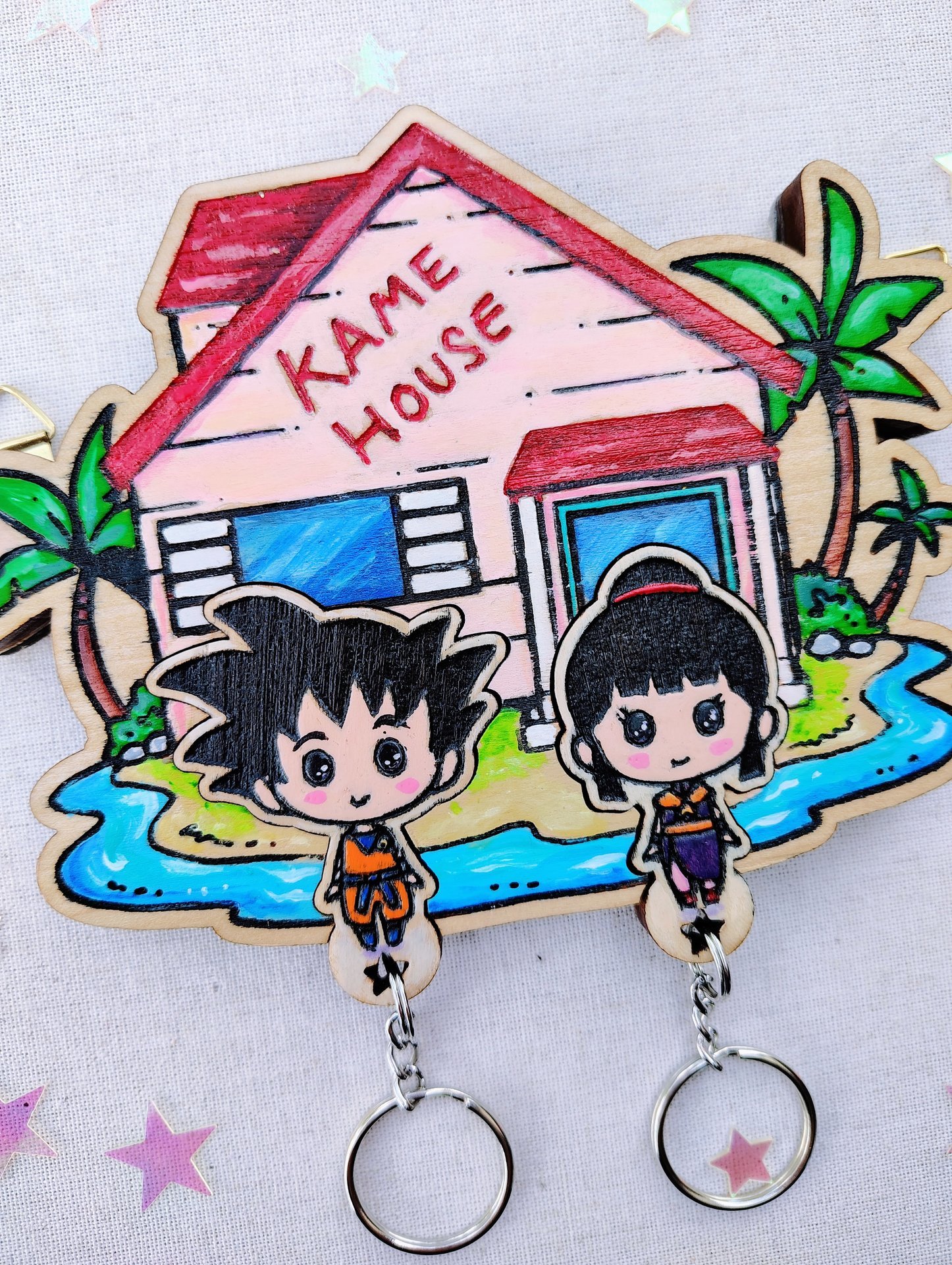 Painted Kame House Keyholder