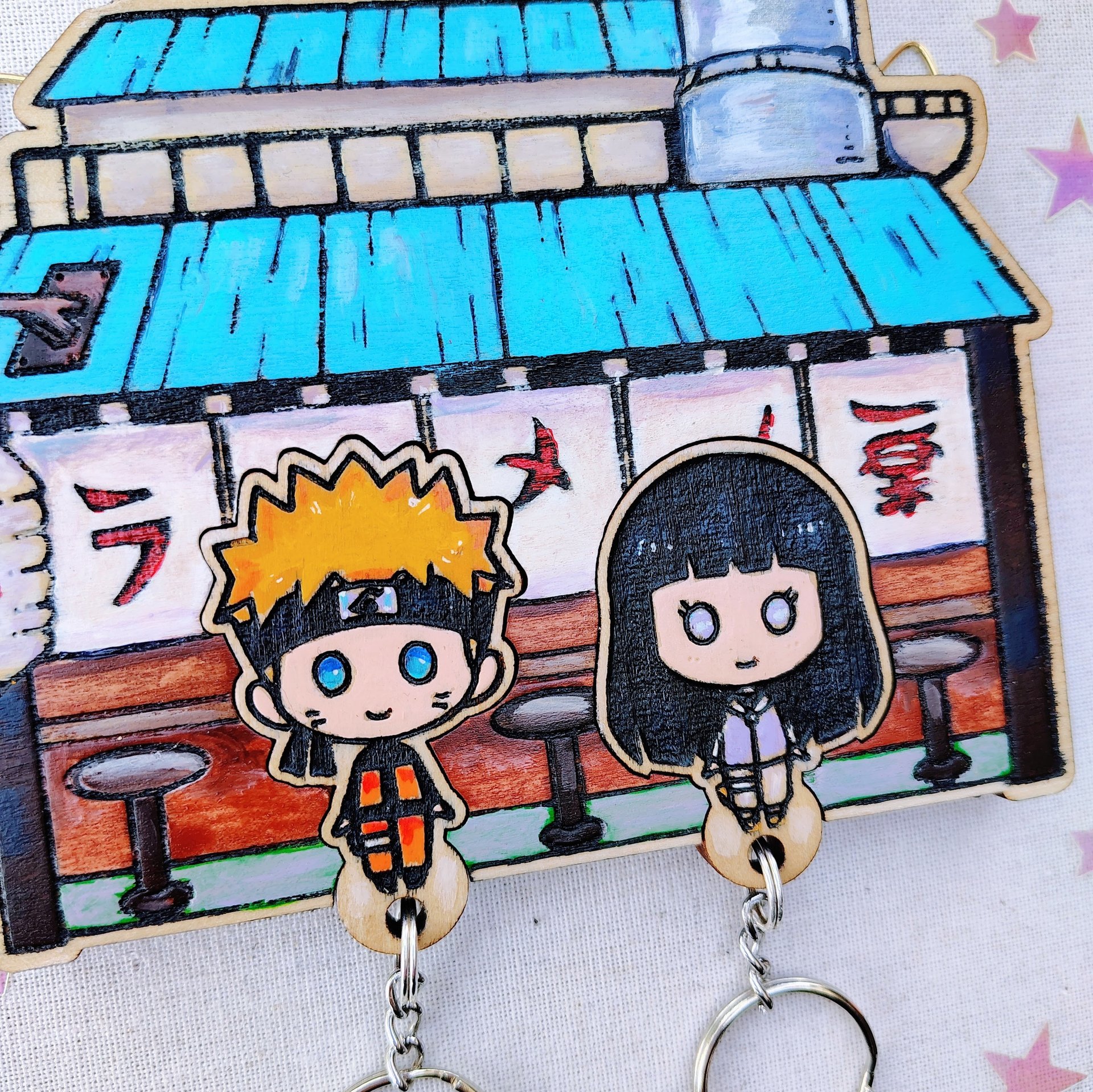 Painted Ramen Bar Keyholder SOLD
