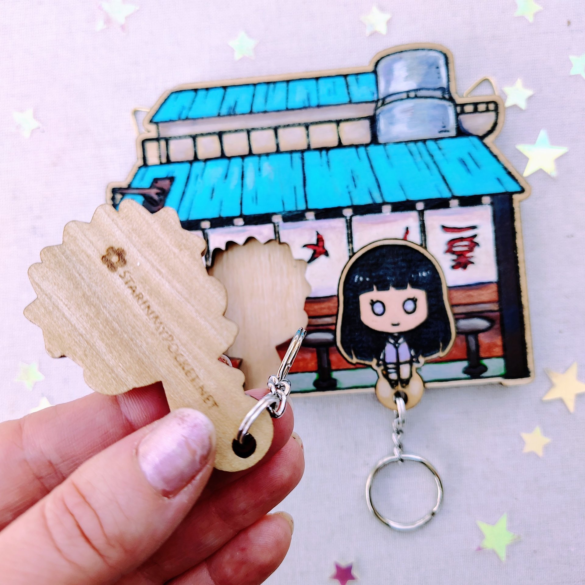 Painted Ramen Bar Keyholder SOLD