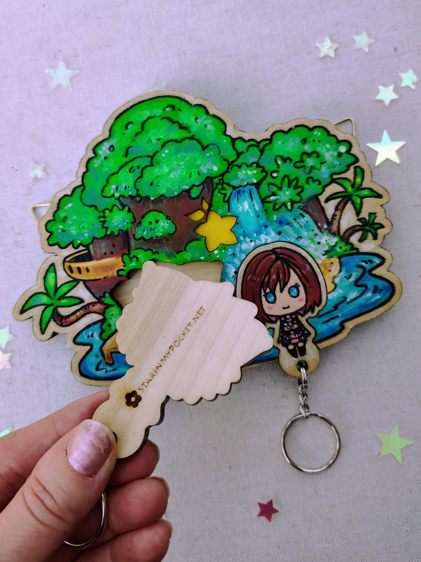 Painted Destiny Island Keyholder