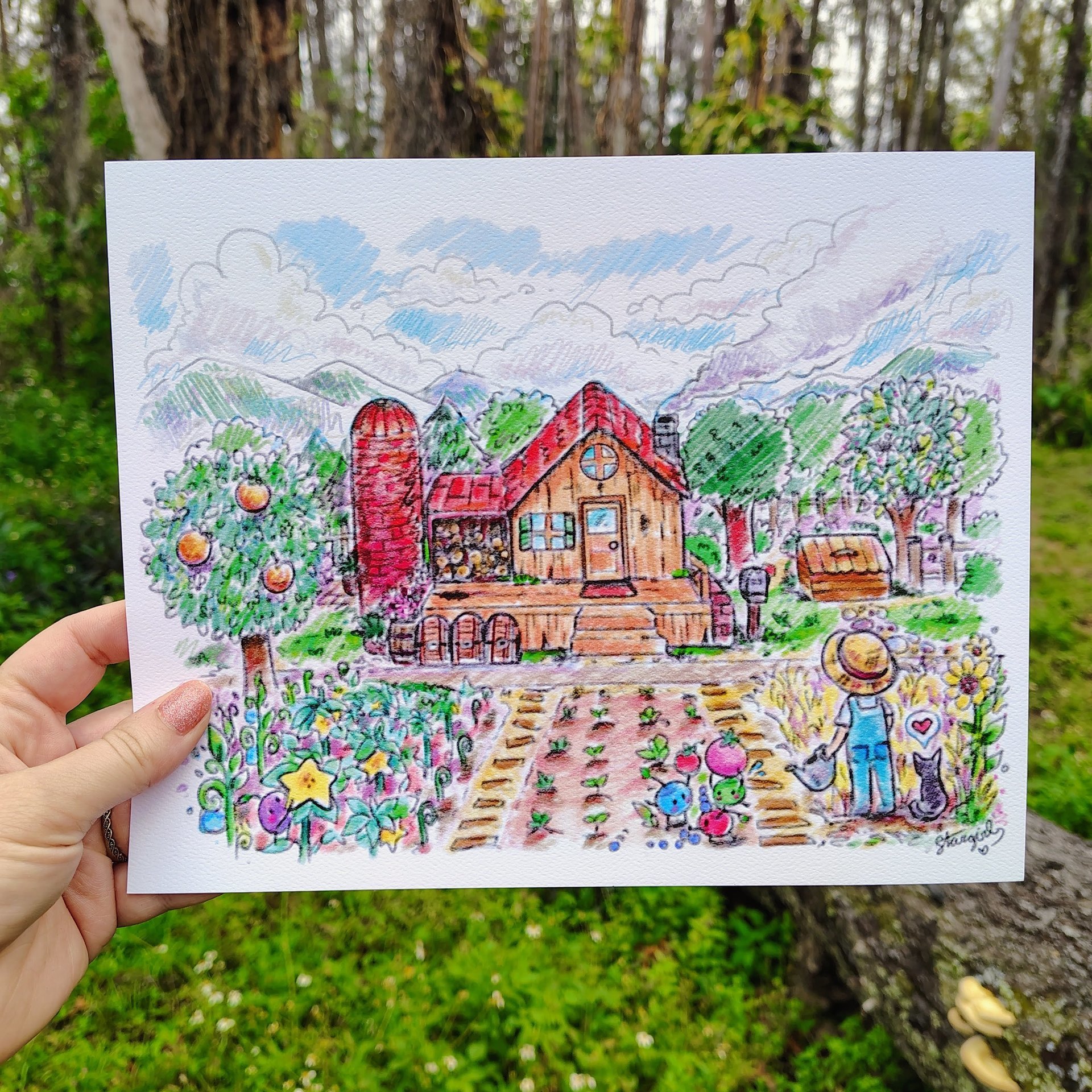 Stardew Valley 8x10 Sketch Art Print