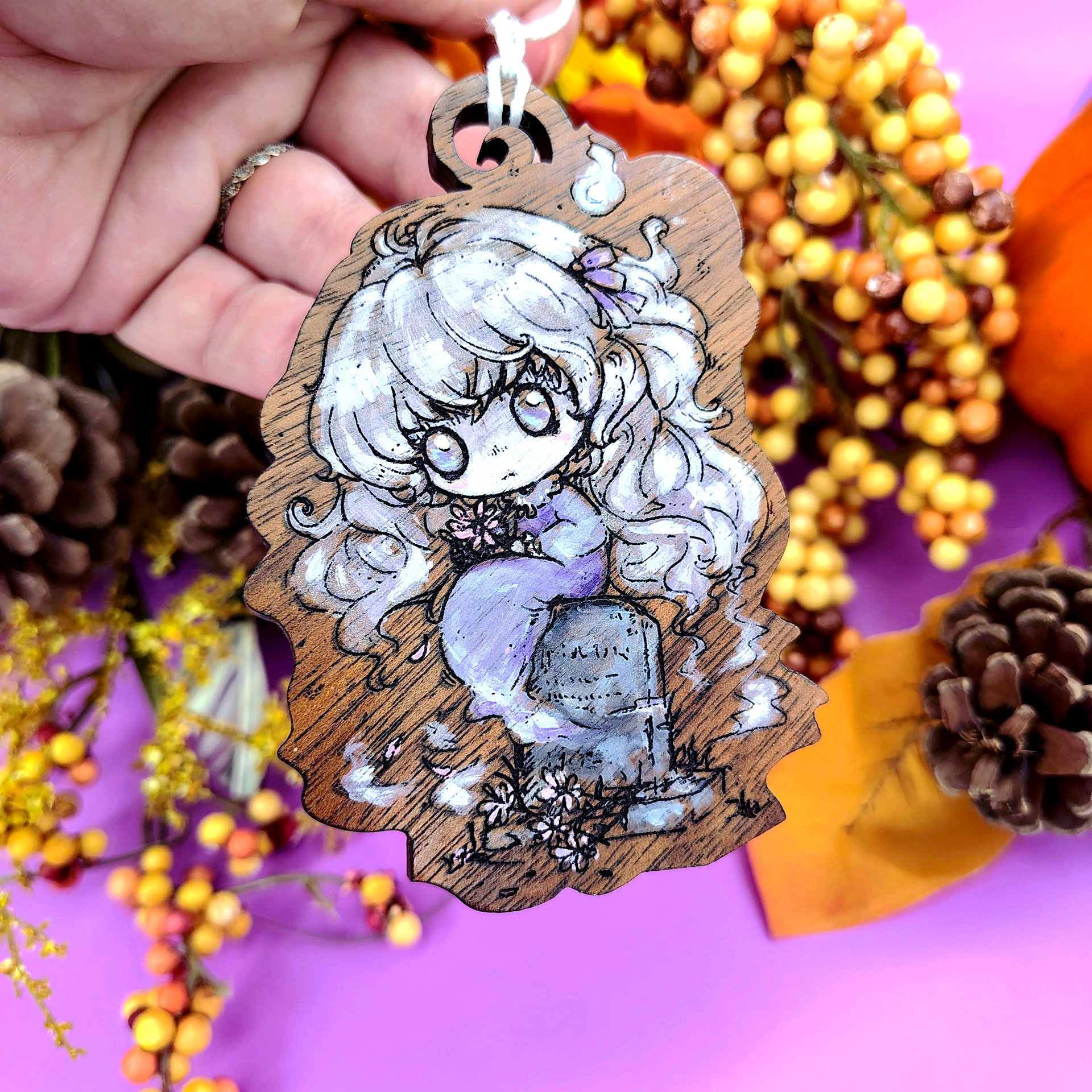 Dearly Departed Painted Ornament