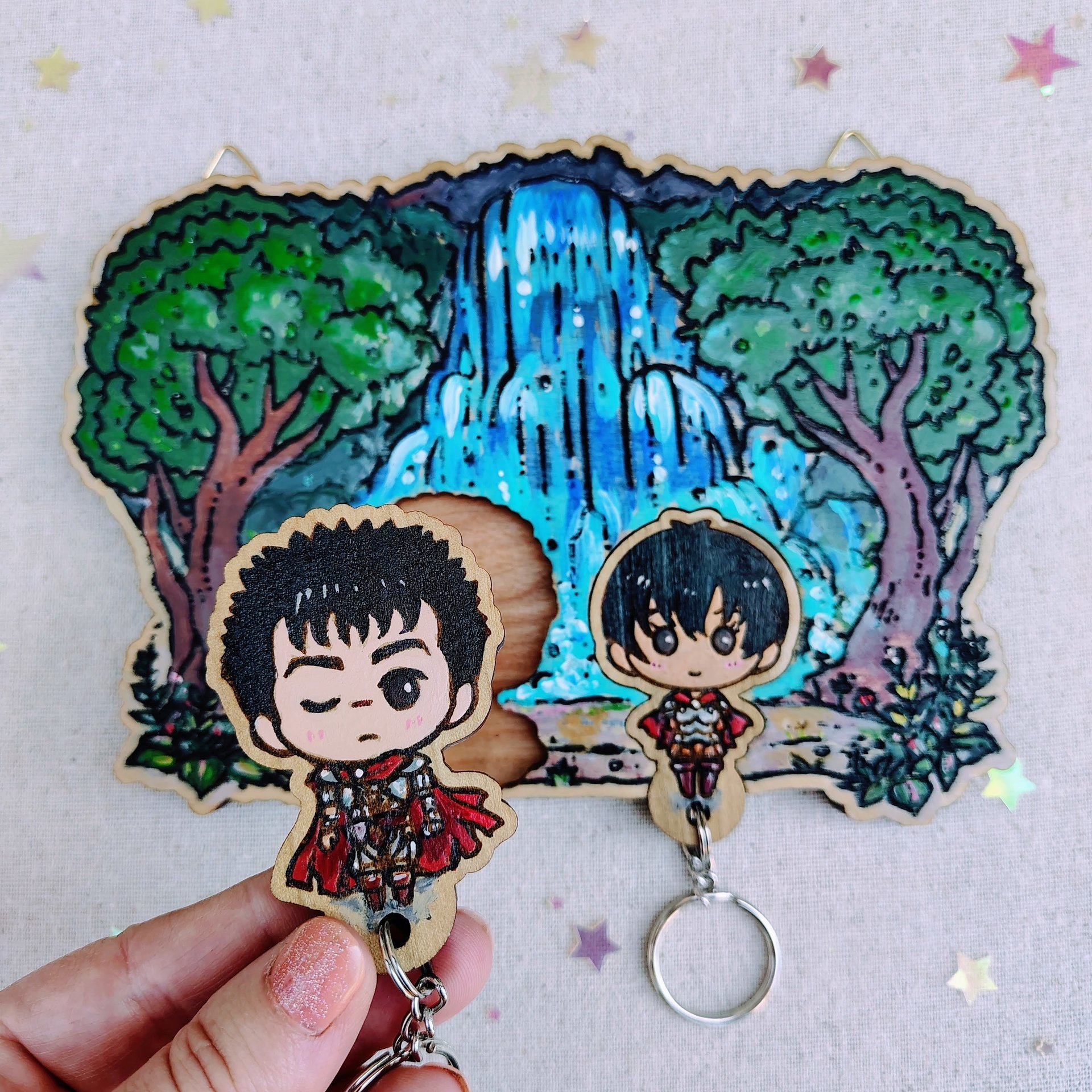 Painted Beserker Romance Keyholder