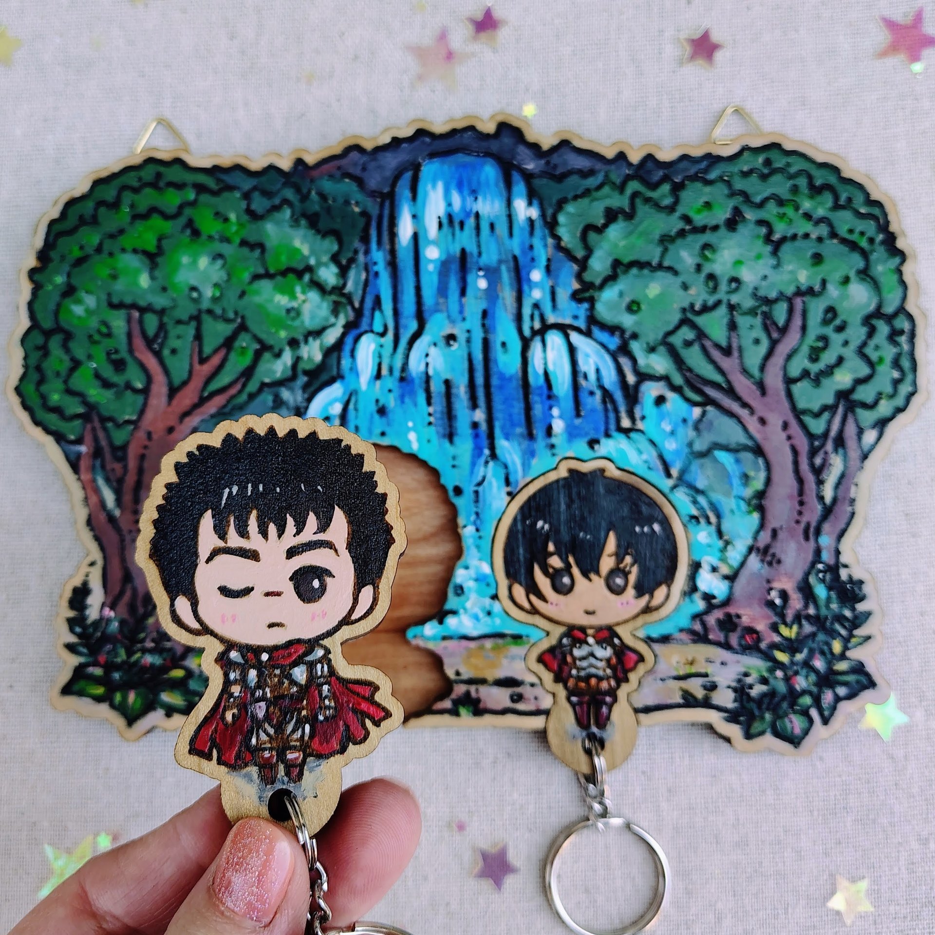 Painted Beserker Romance Keyholder