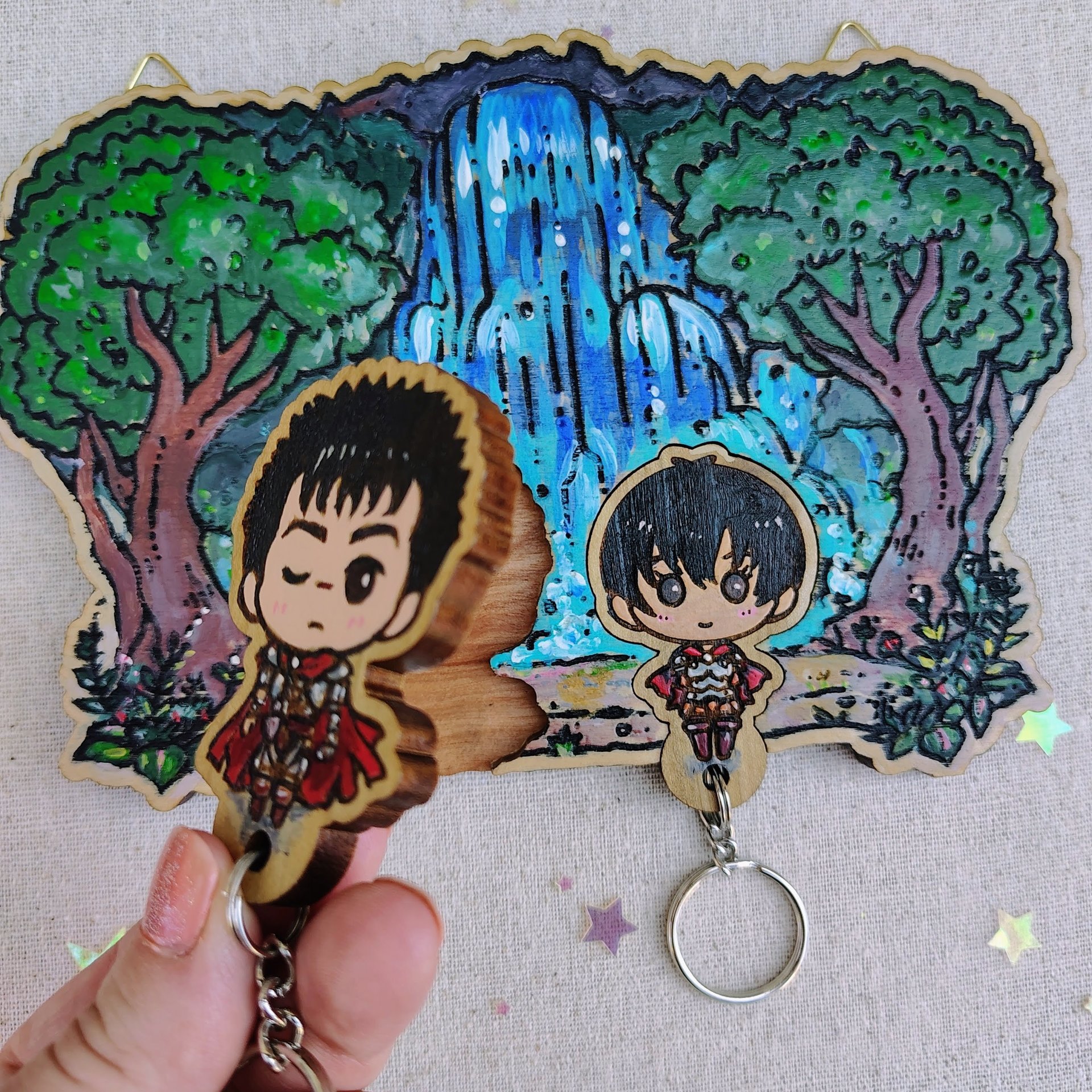 Painted Beserker Romance Keyholder