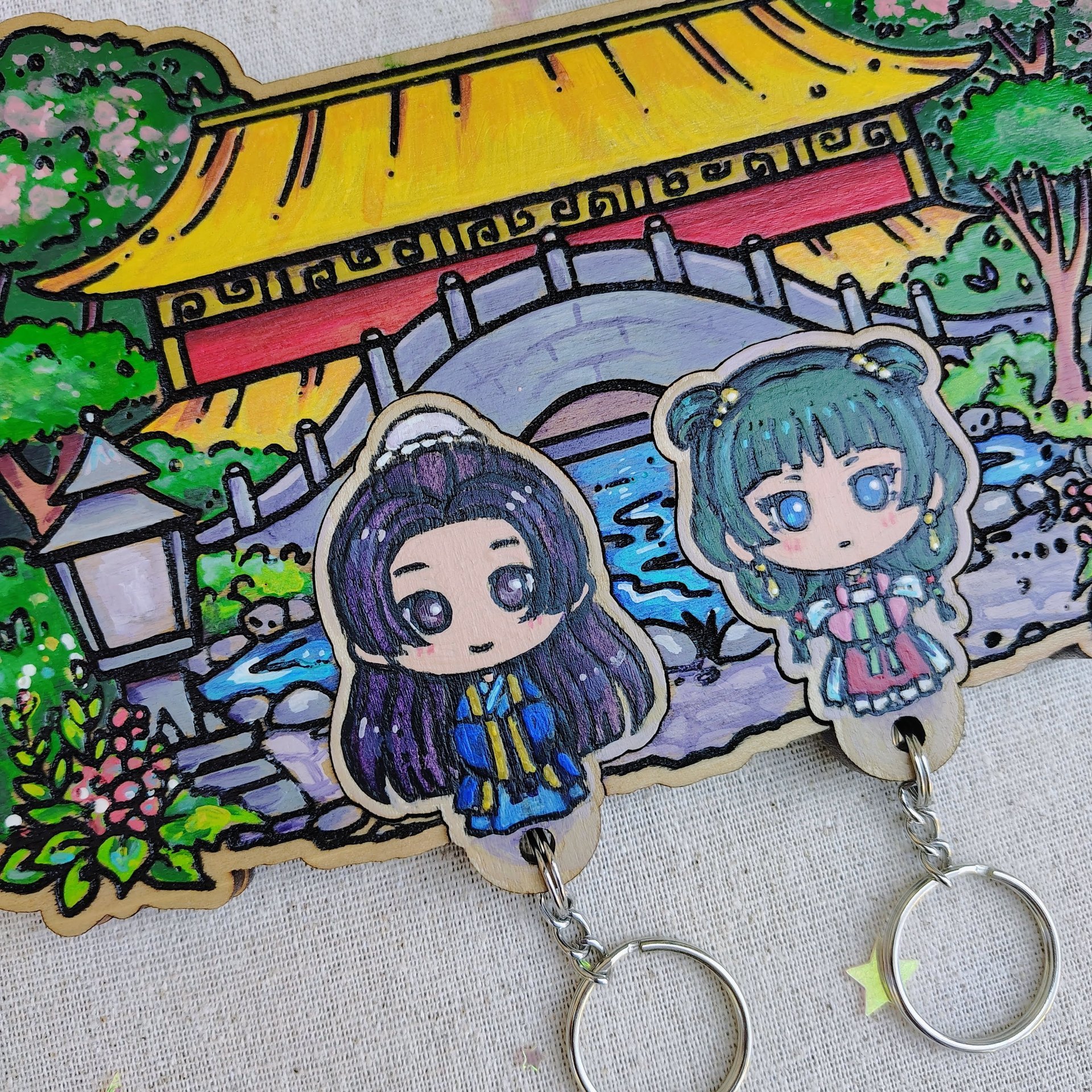 Painted Apothecary Keyholder