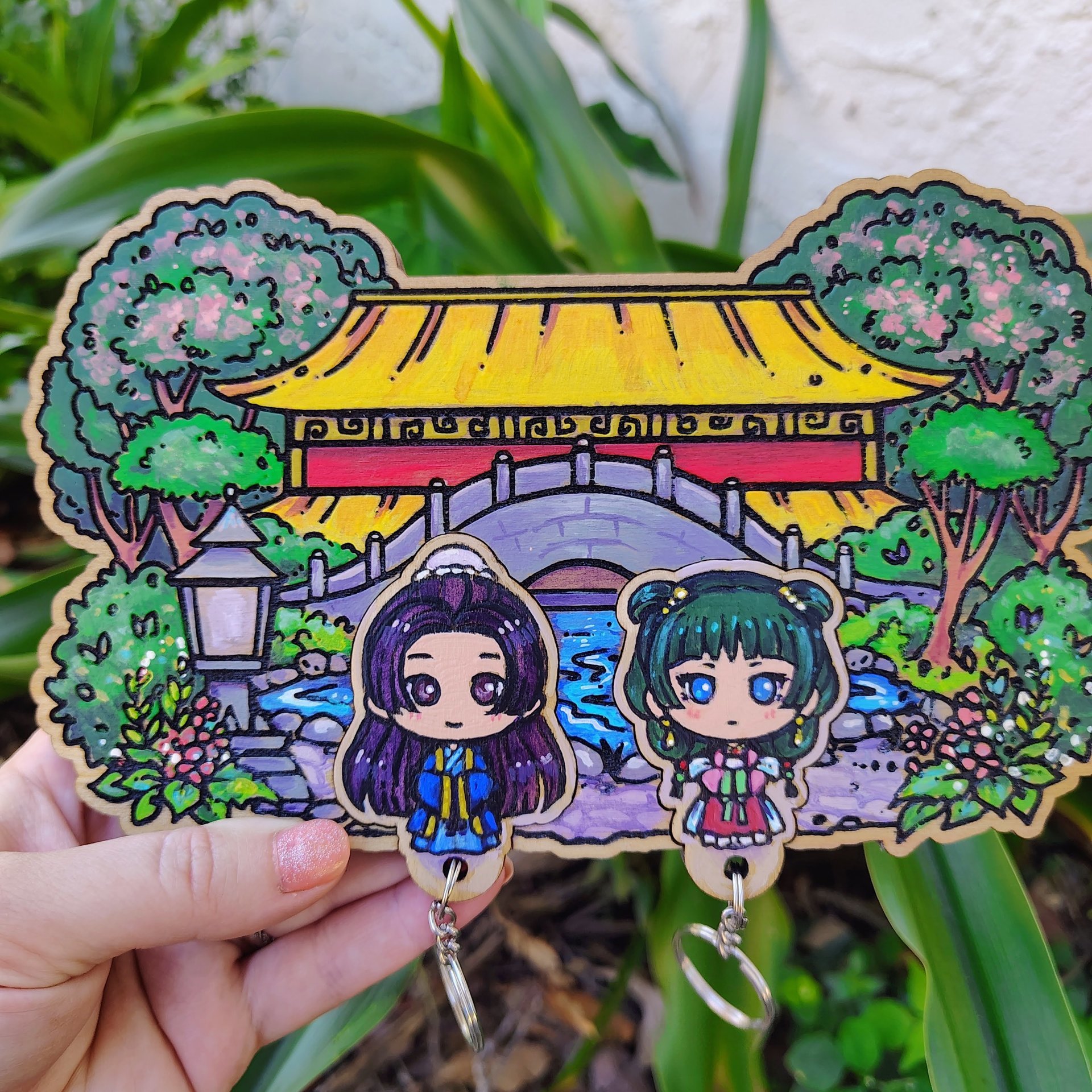 Painted Apothecary Keyholder