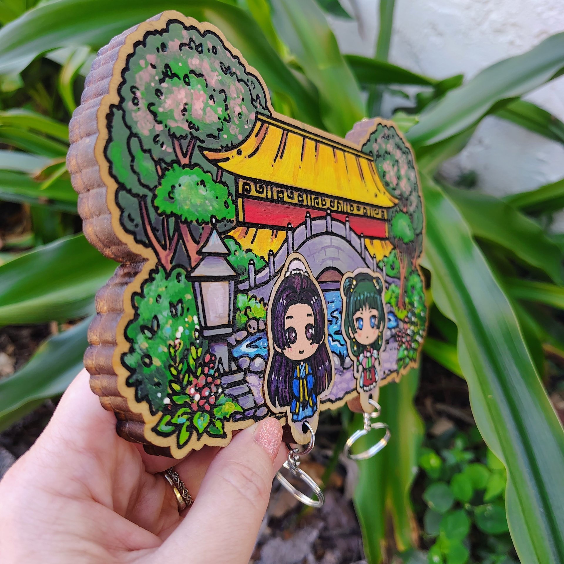 Painted Apothecary Keyholder