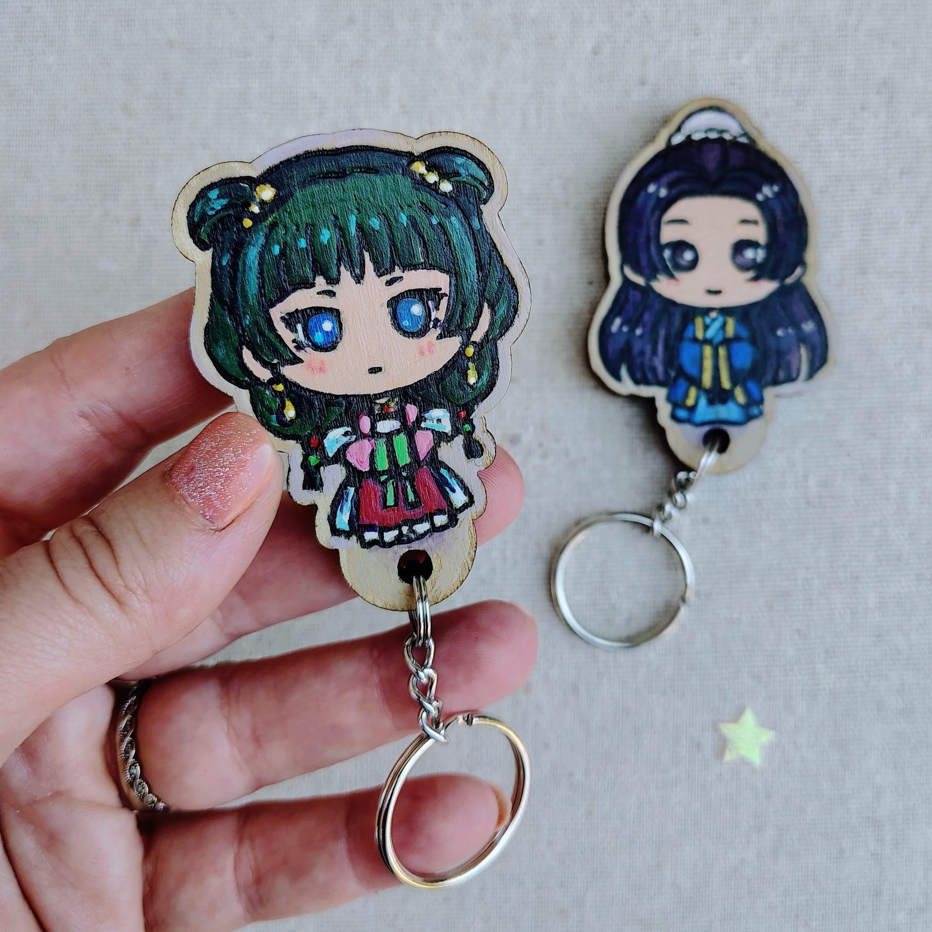 Painted Apothecary Keyholder