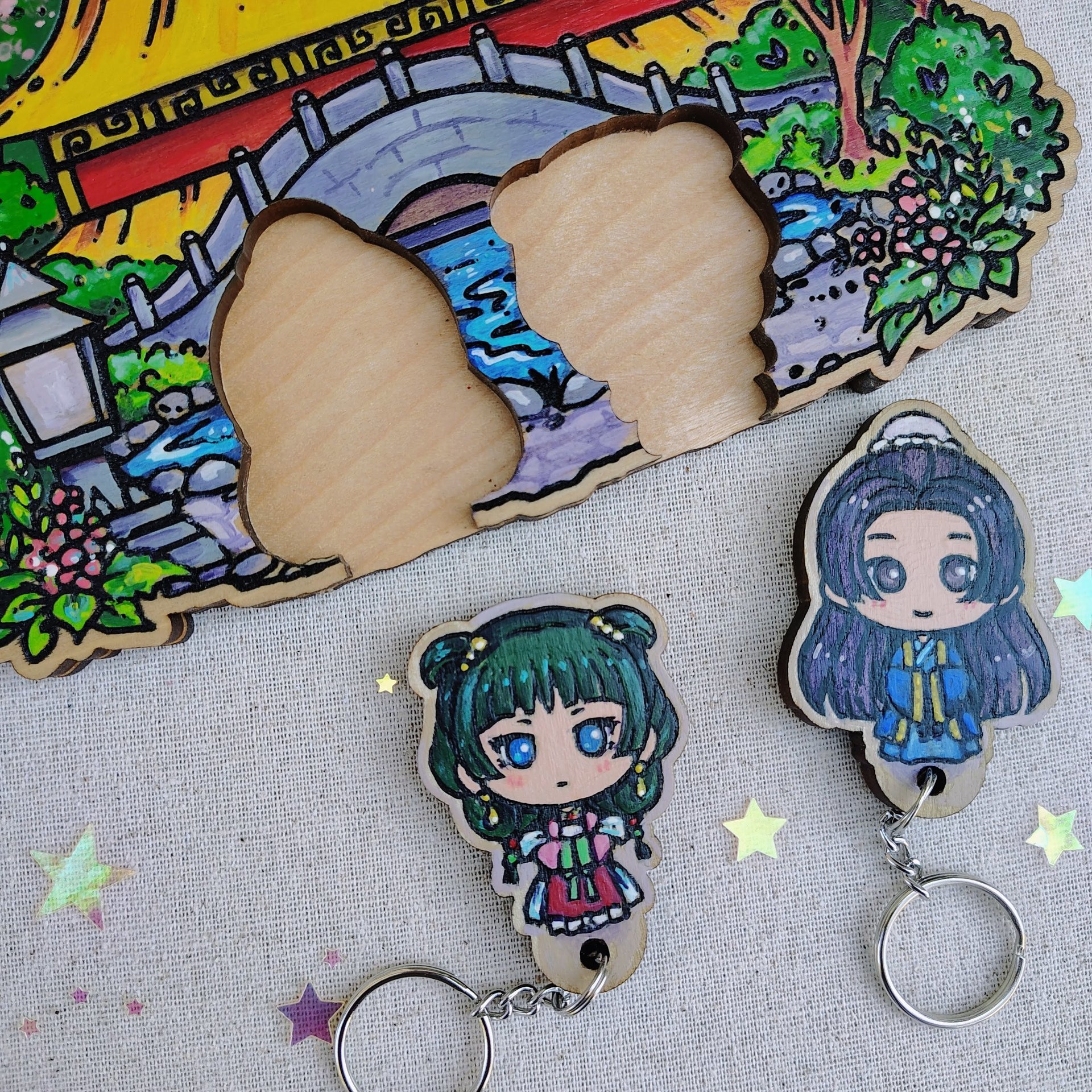 Painted Apothecary Keyholder