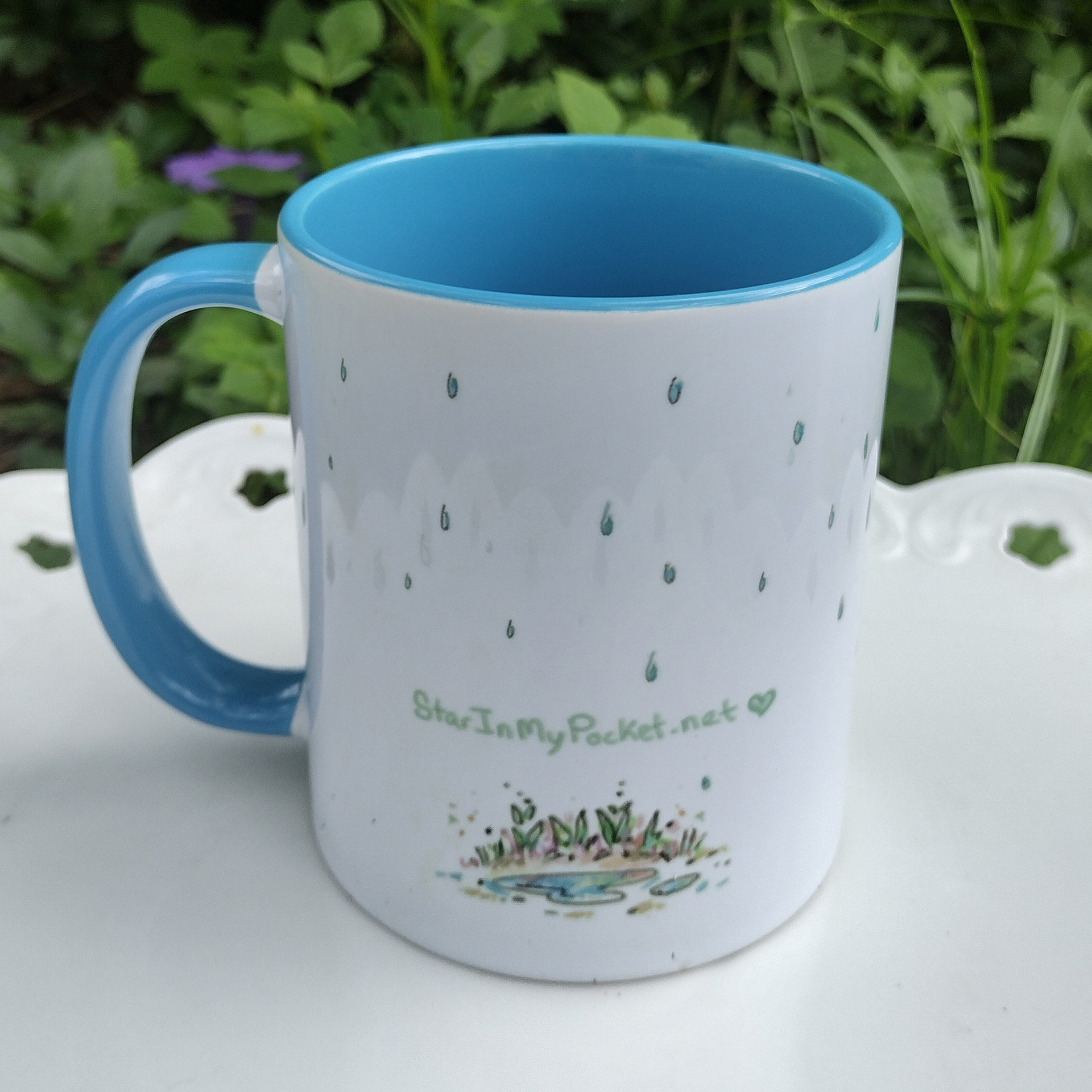 Rain Buddies Ceramic Art Mug