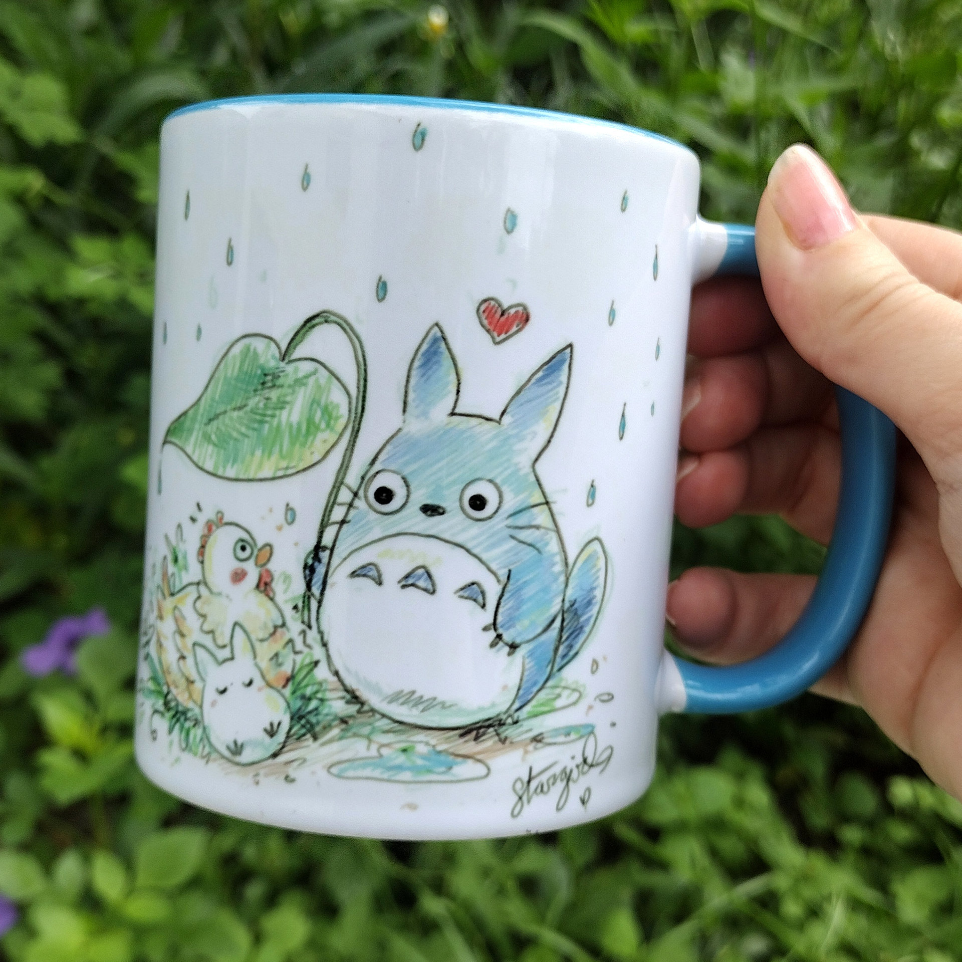 Rain Buddies Ceramic Art Mug