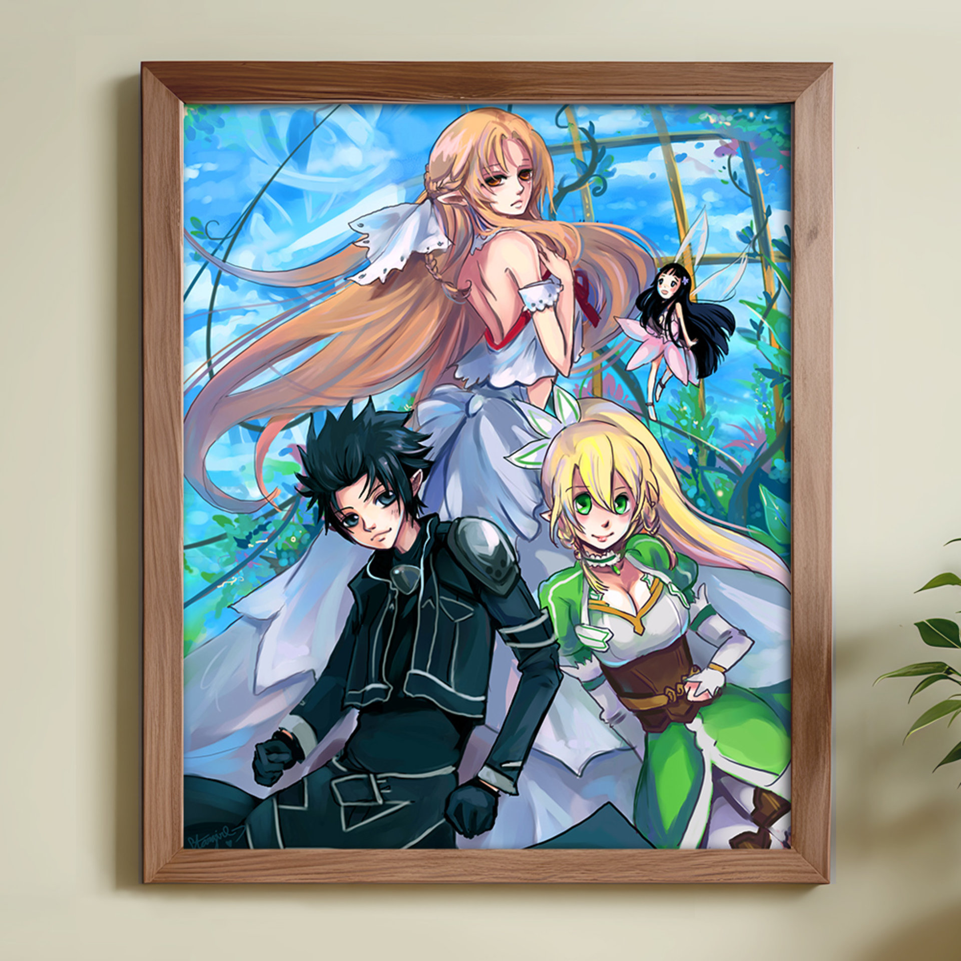 Alfheim Anime Art Print