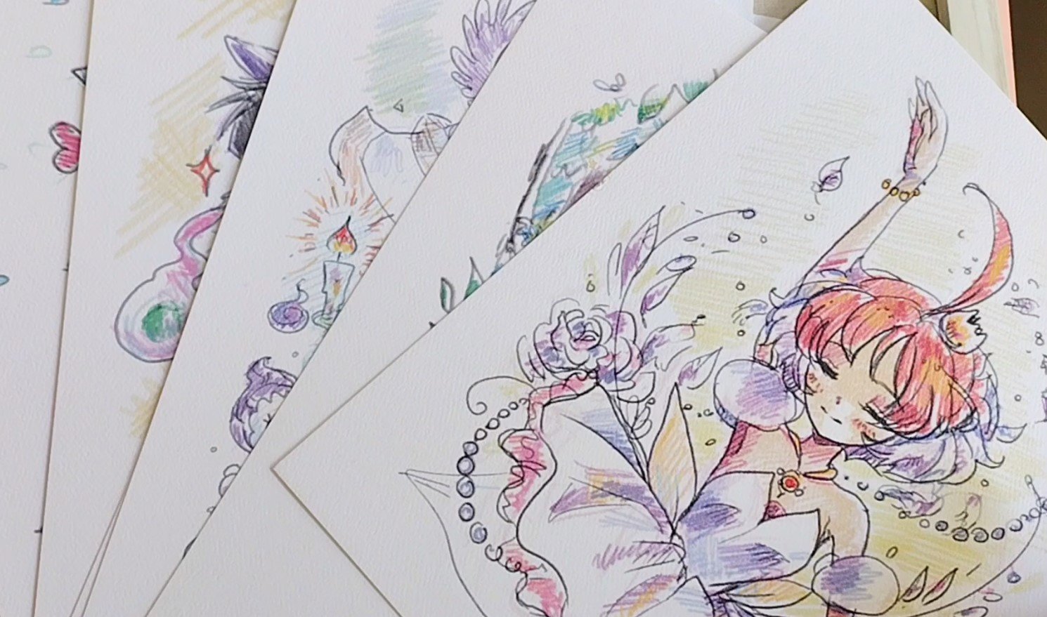 Moon Romance 8x10 Game Sketch Art Print