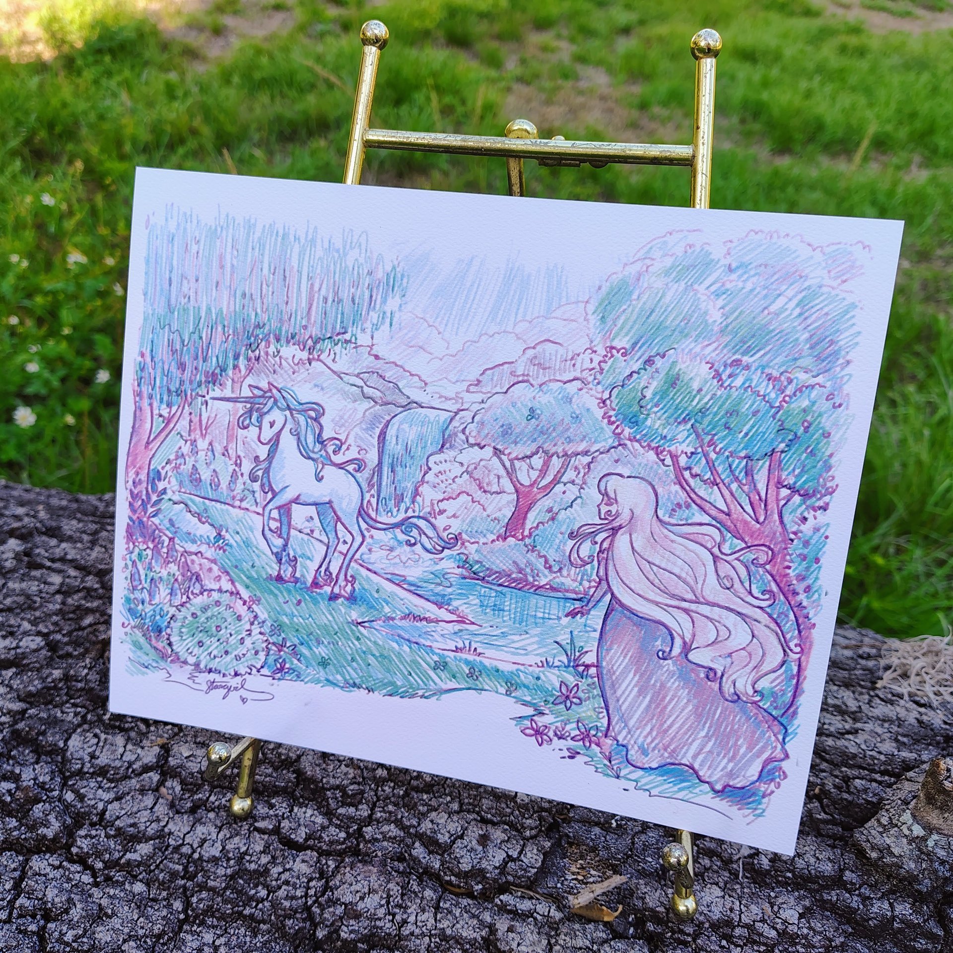 The Last Unicorn 8x10 Sketch Art Print