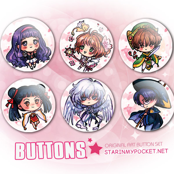 CCS Anime Buttons Set