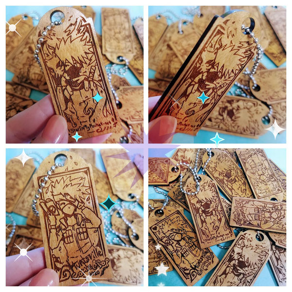 Ninja Transformation Engraved Keychain
