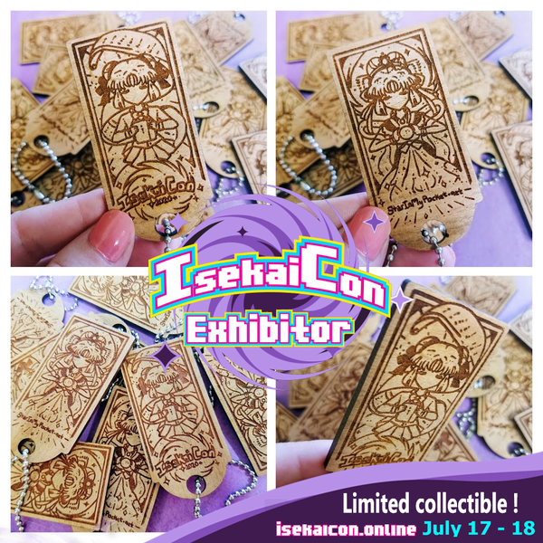 IsekaiCon Engraved Anime Keychain