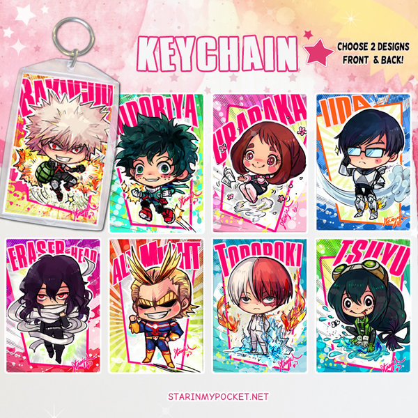 BNHA Anime Keychain Double-Sided