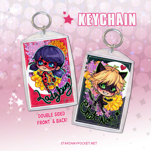 Ladybug Keychain Double-Sided